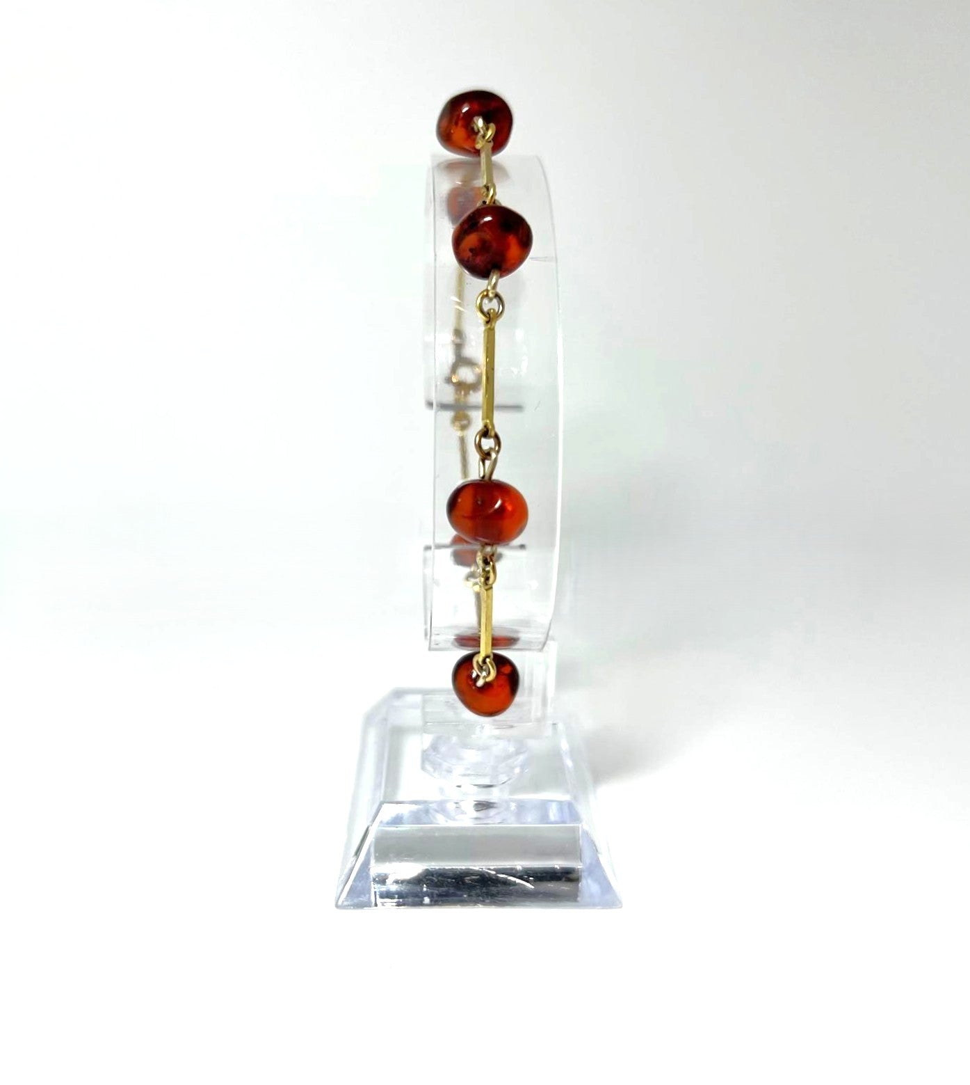 Minimalistisches Vintage Bernstein Armband 