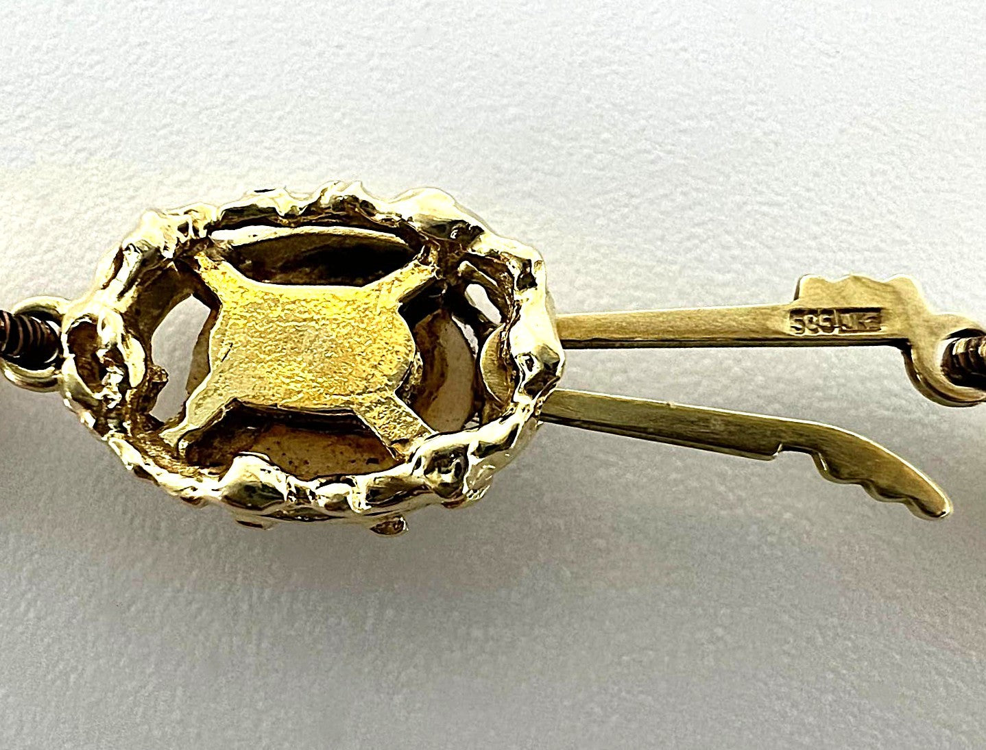 Vintage Perlenkette mit 585 Goldverschluss