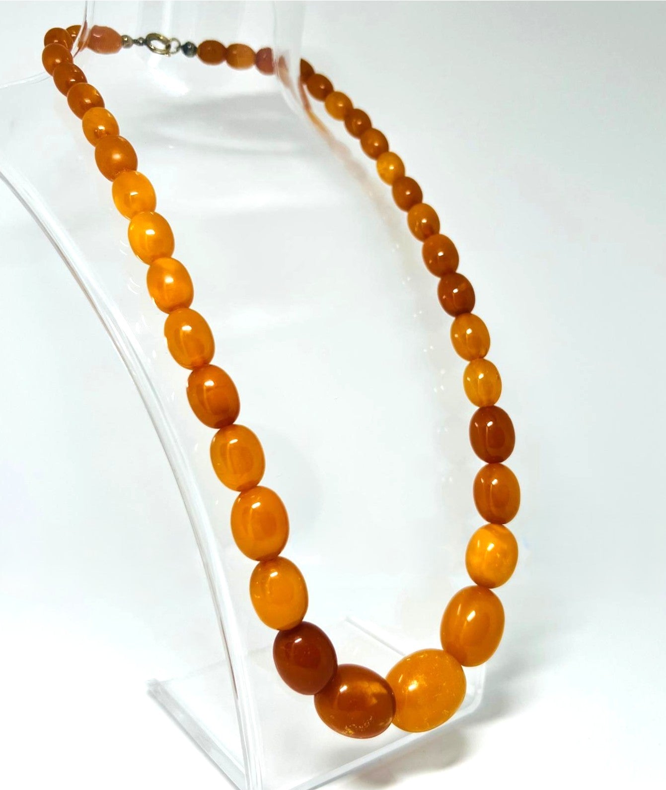 Antike Butterscotch Bernsteinkette