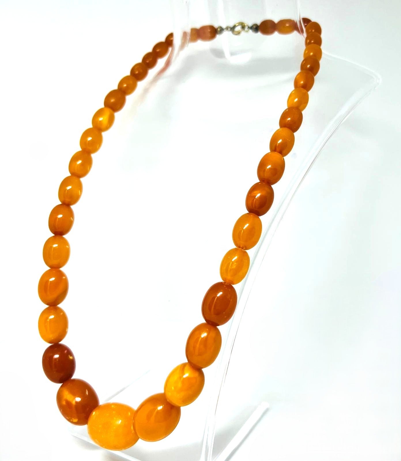 Antike Butterscotch Bernsteinkette