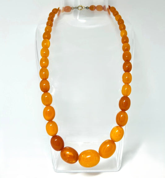 Antike Butterscotch Bernsteinkette