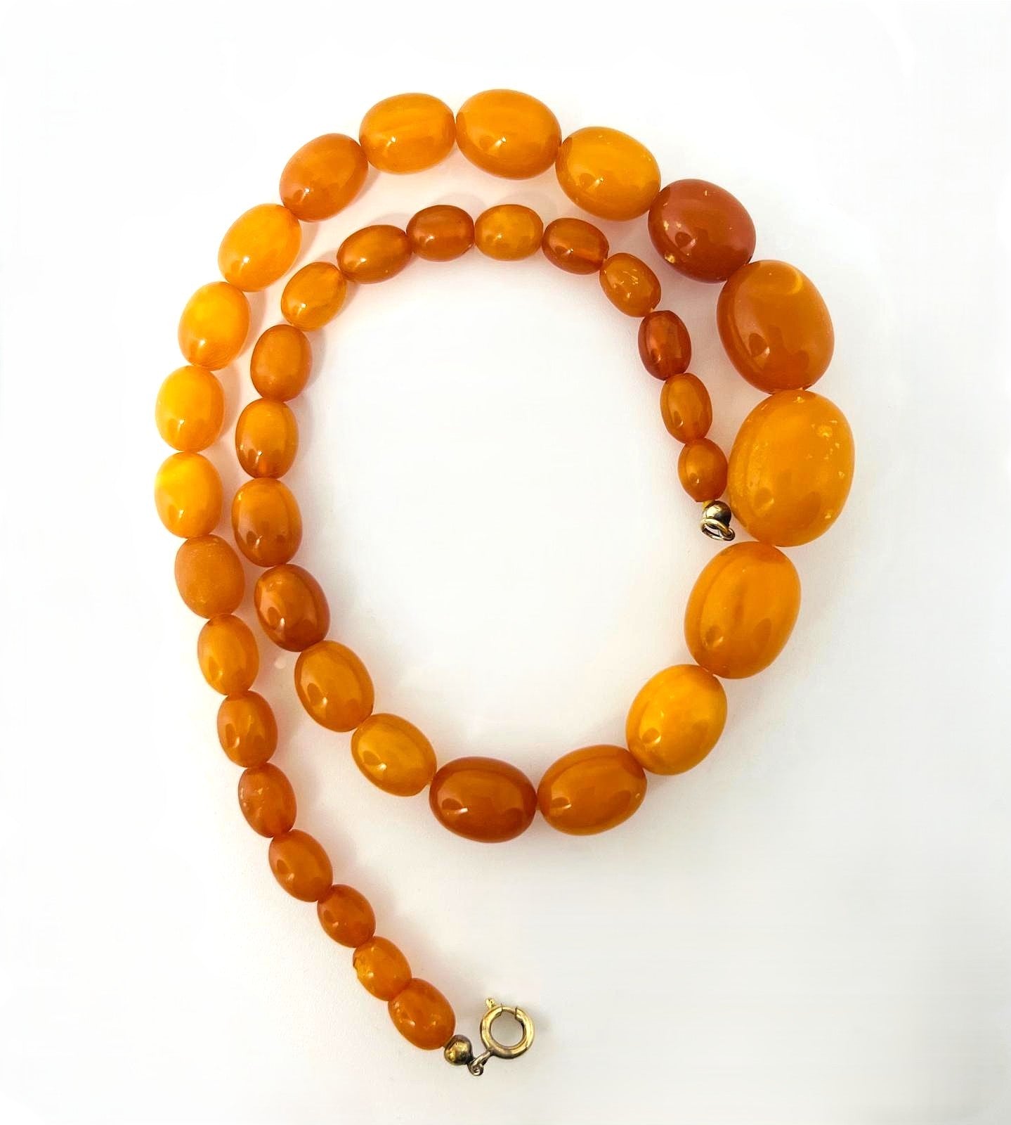 Antike Butterscotch Bernsteinkette