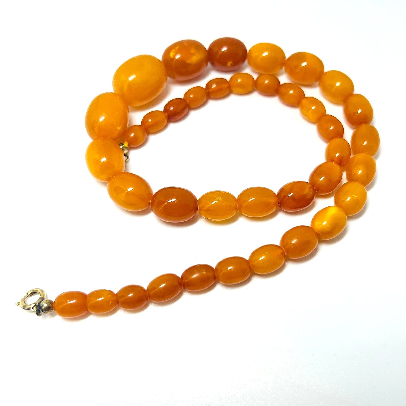 Antike Butterscotch Bernsteinkette