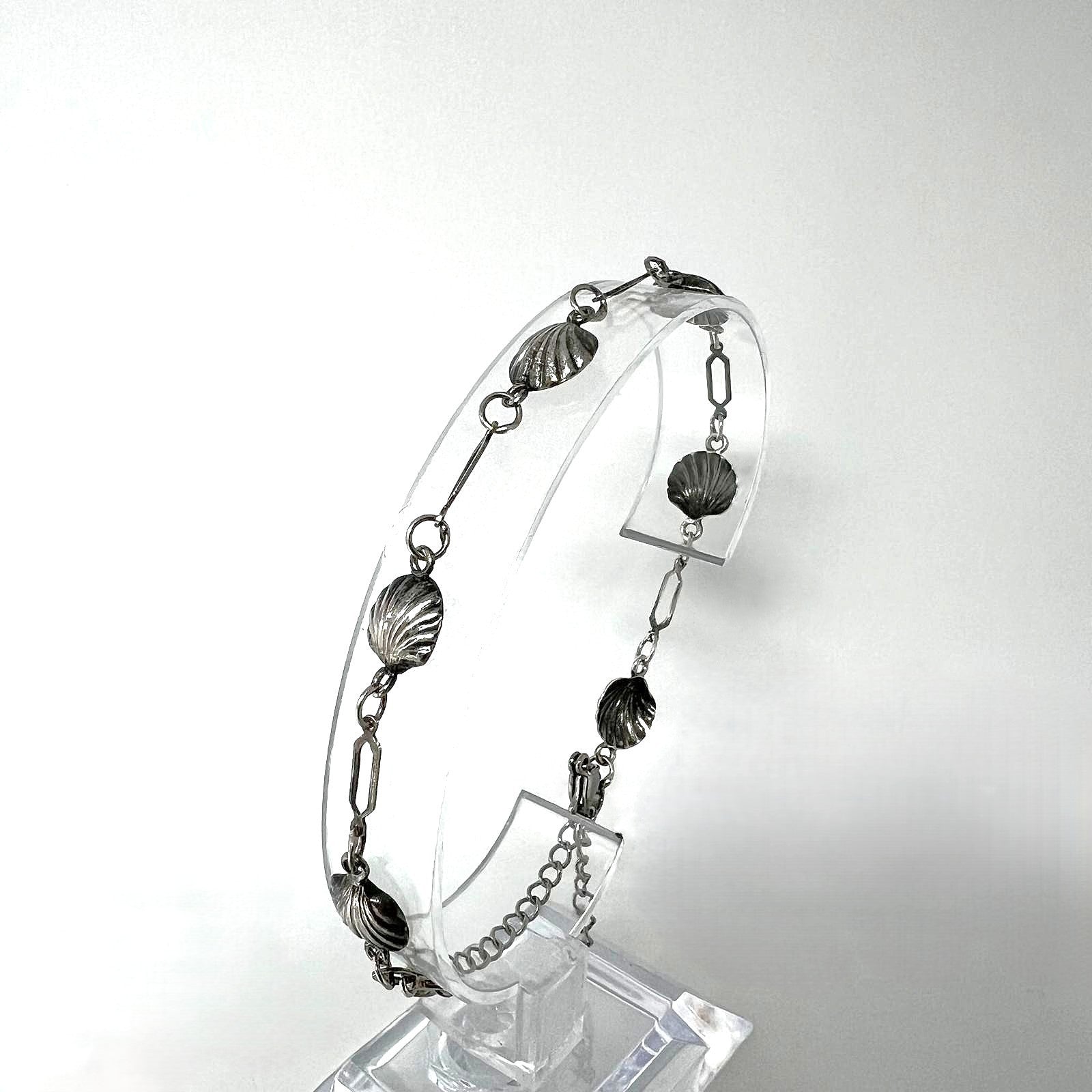 Minimalistisches 925 Sterling Silber Armband mit Muscheln