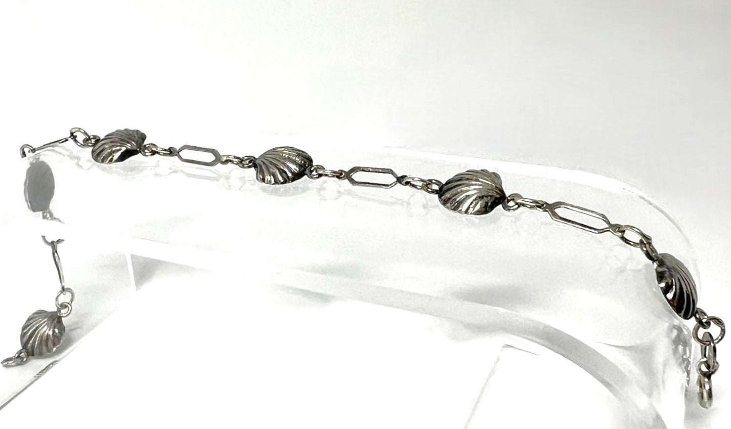 Minimalistisches 925 Sterling Silber Armband mit Muscheln