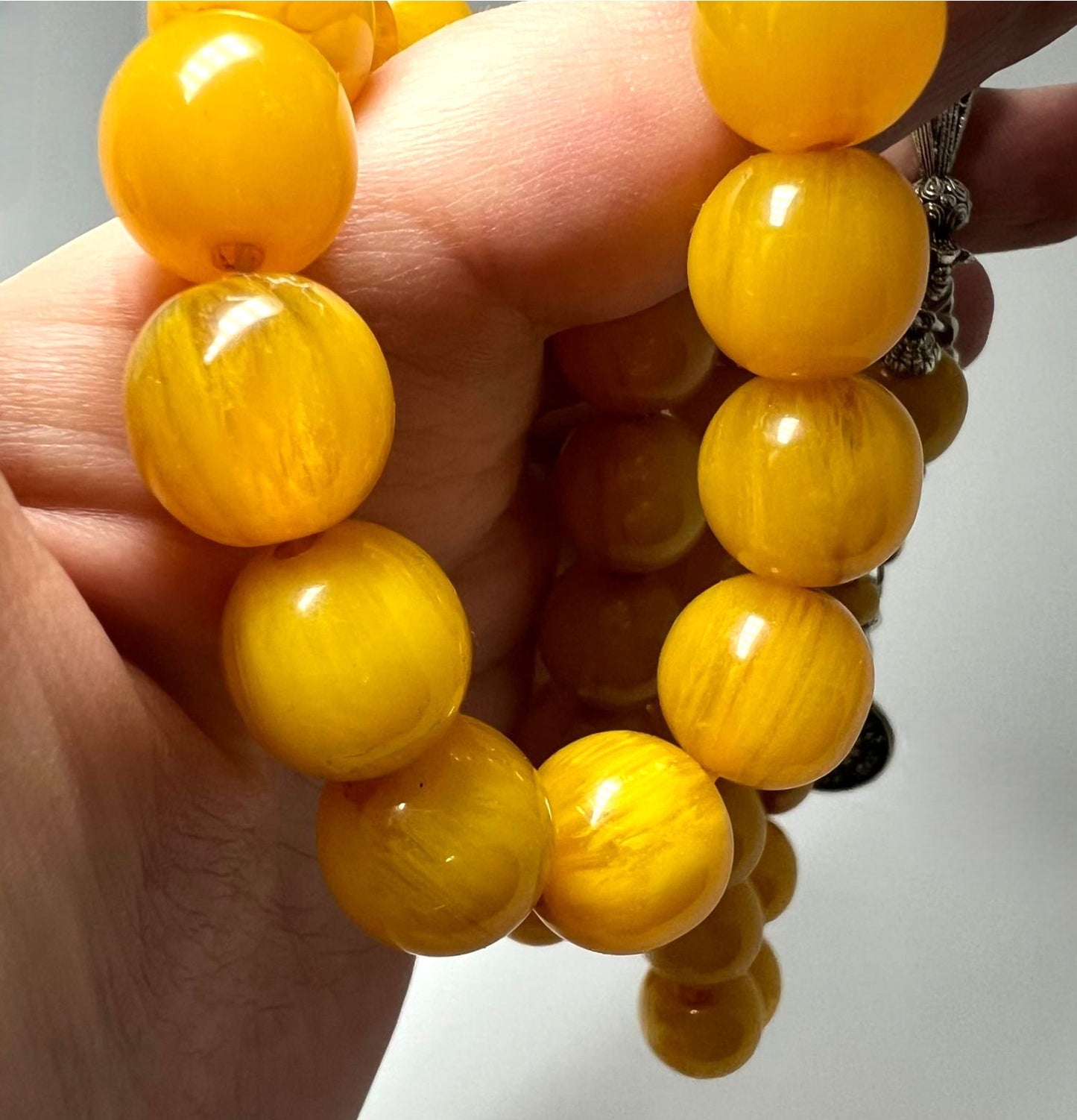 Vintage Butterscotch Bakelit Kette 