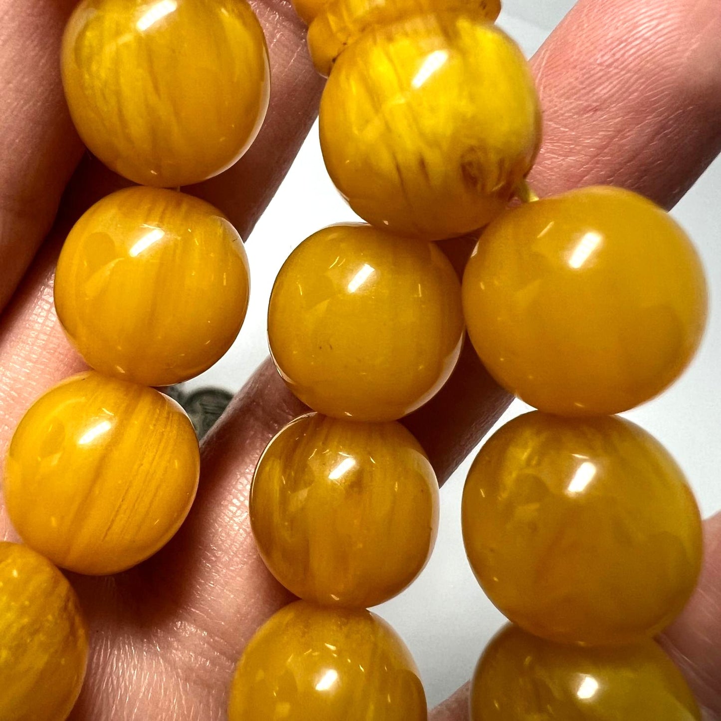 Vintage Butterscotch Bakelit Kette 