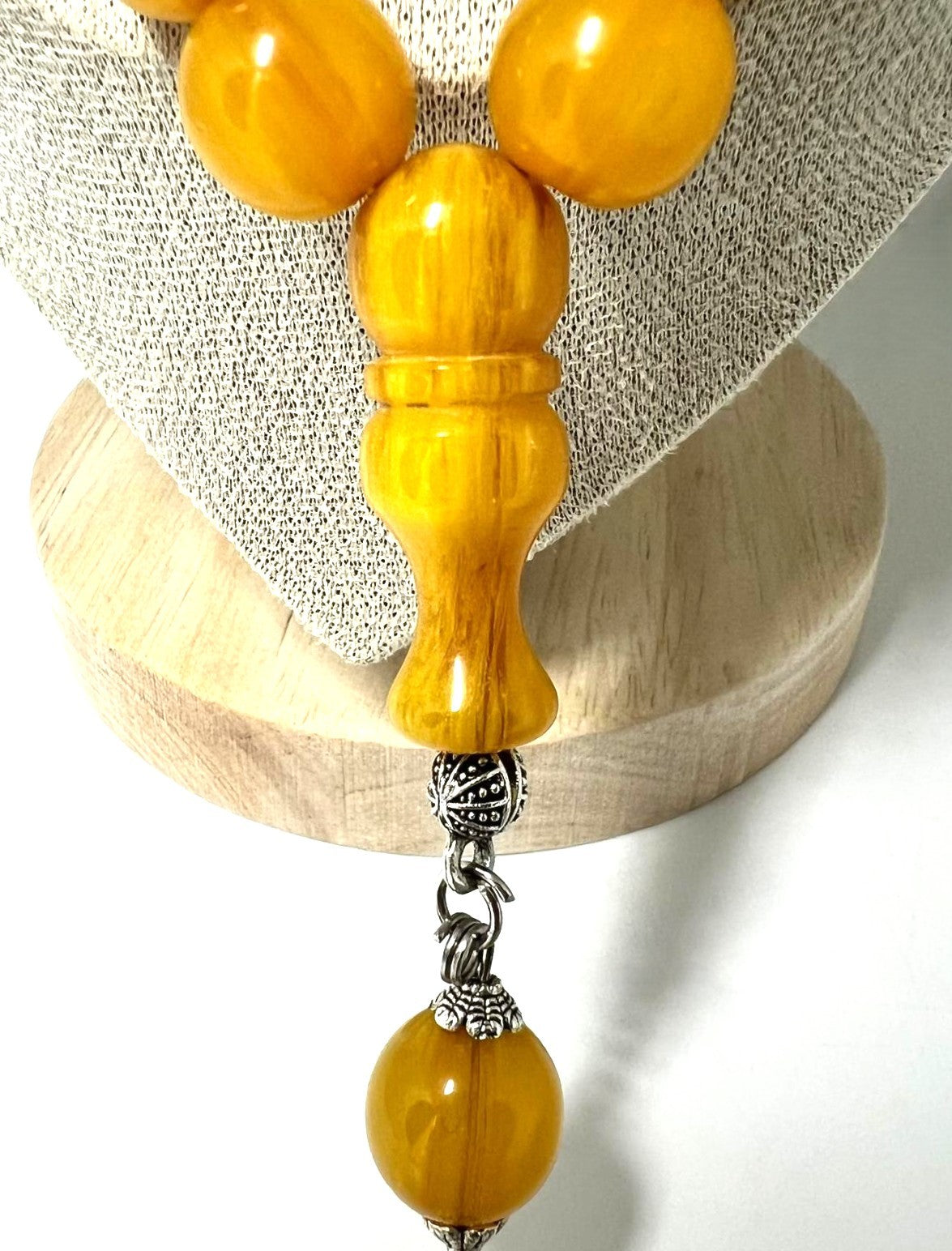 Vintage Butterscotch Bakelit Kette 