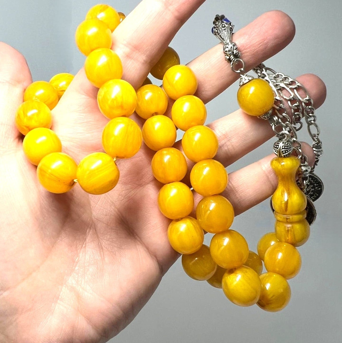 Vintage Butterscotch Bakelit Kette 