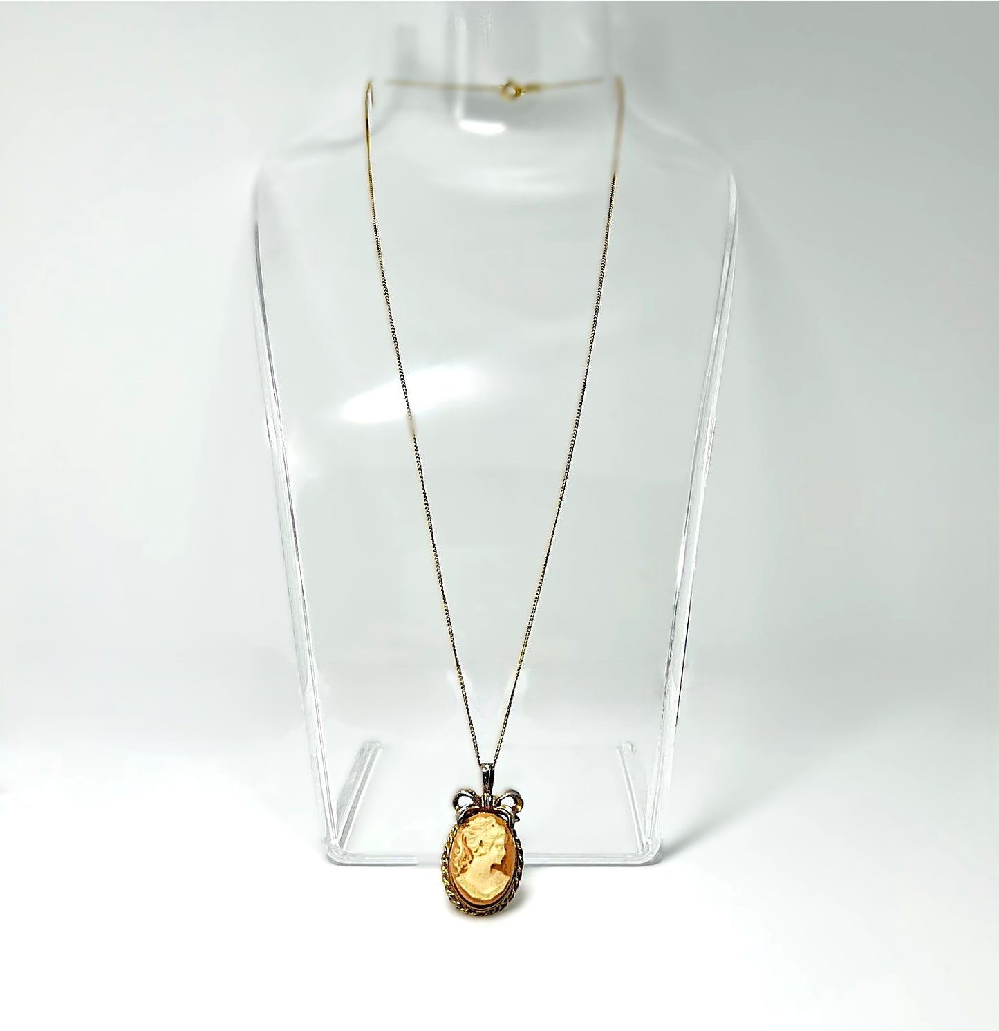 Minimalistische Vintage Cameo Kette 