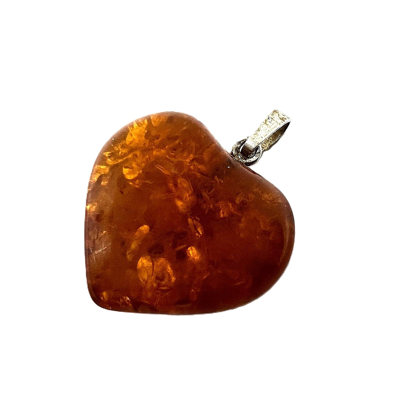 Bernstein Herz Anhänger