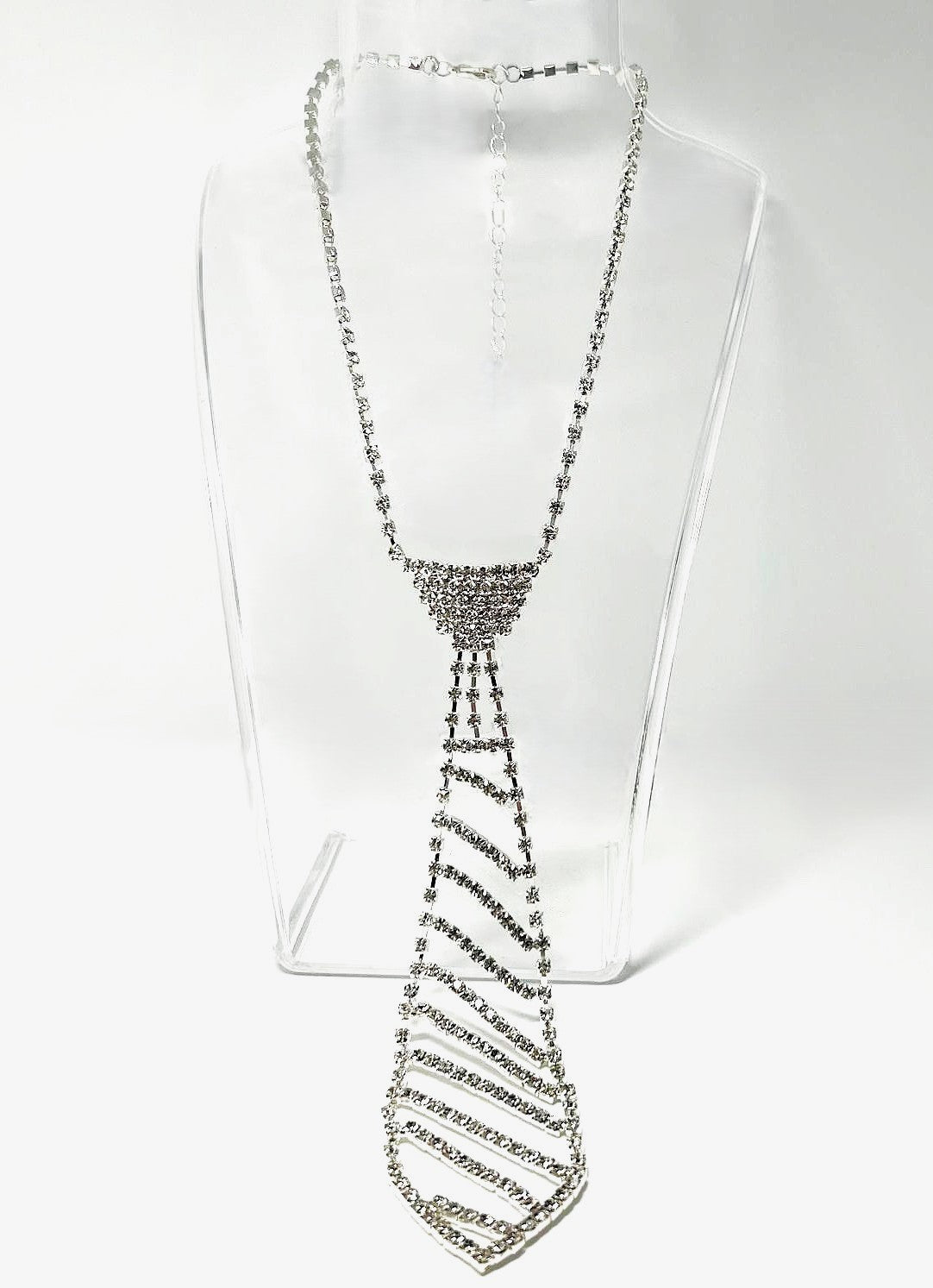 Glamouröse Strass Krawatten‑Kette