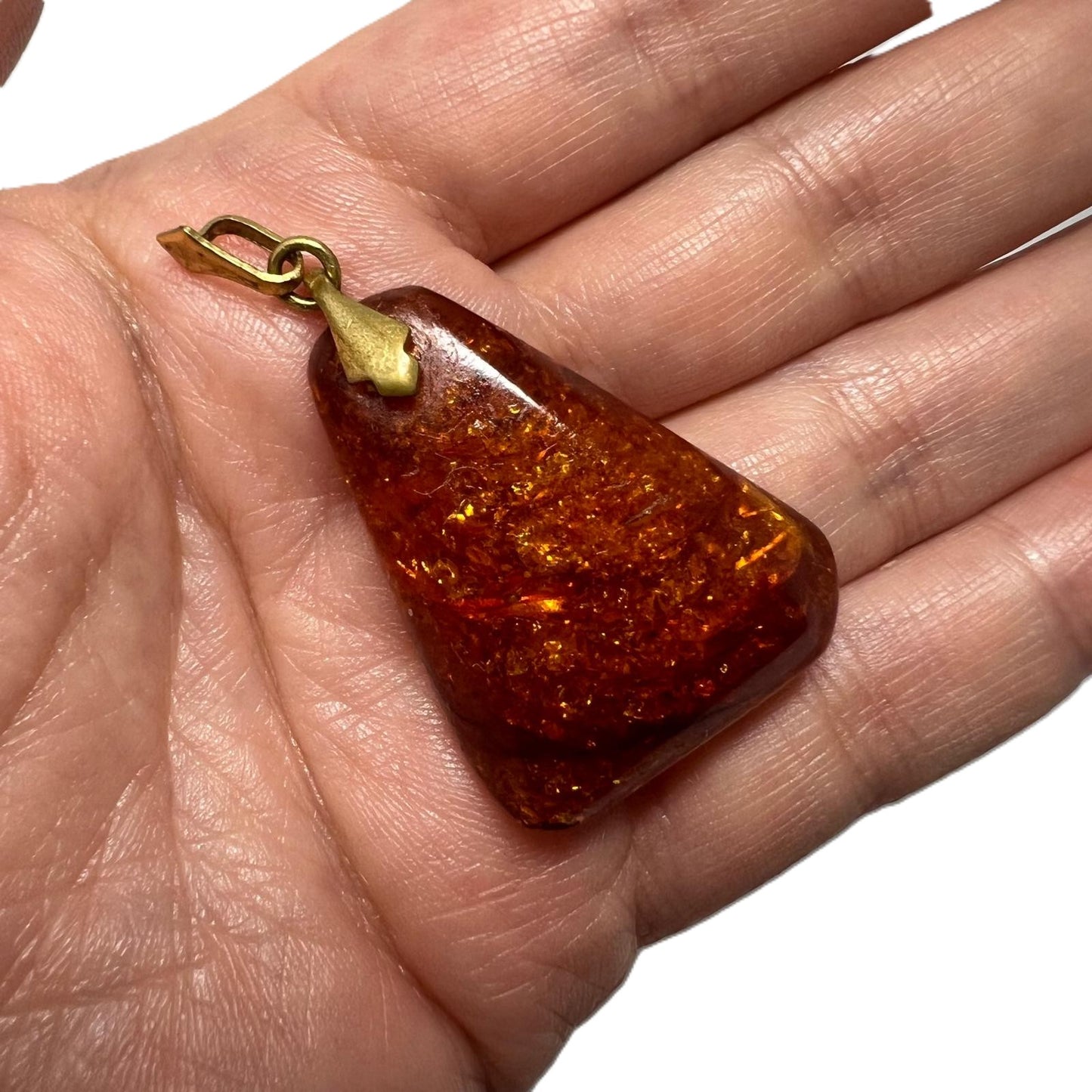 Cognac Bernstein Anhänger 