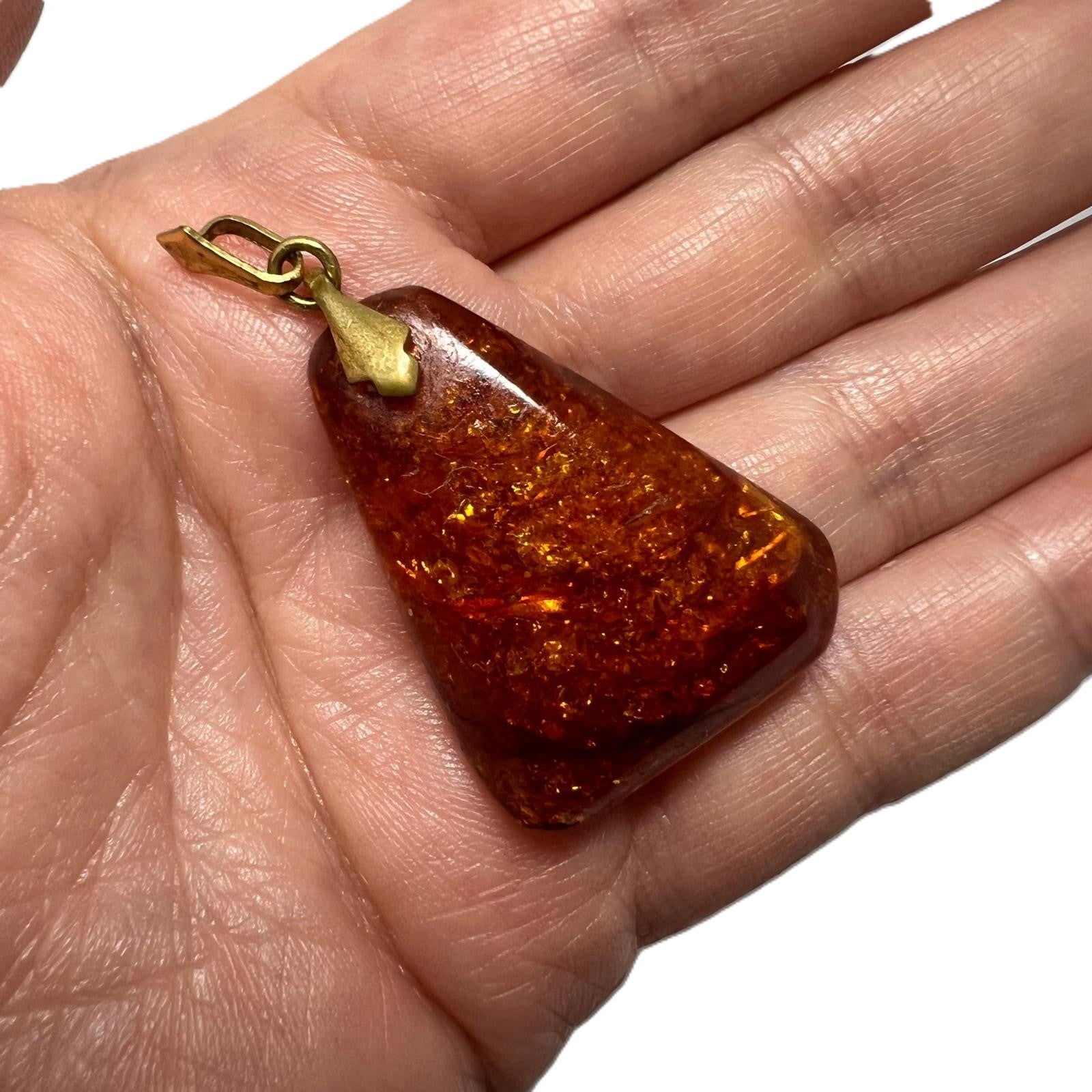 Cognac Bernstein Anhänger 