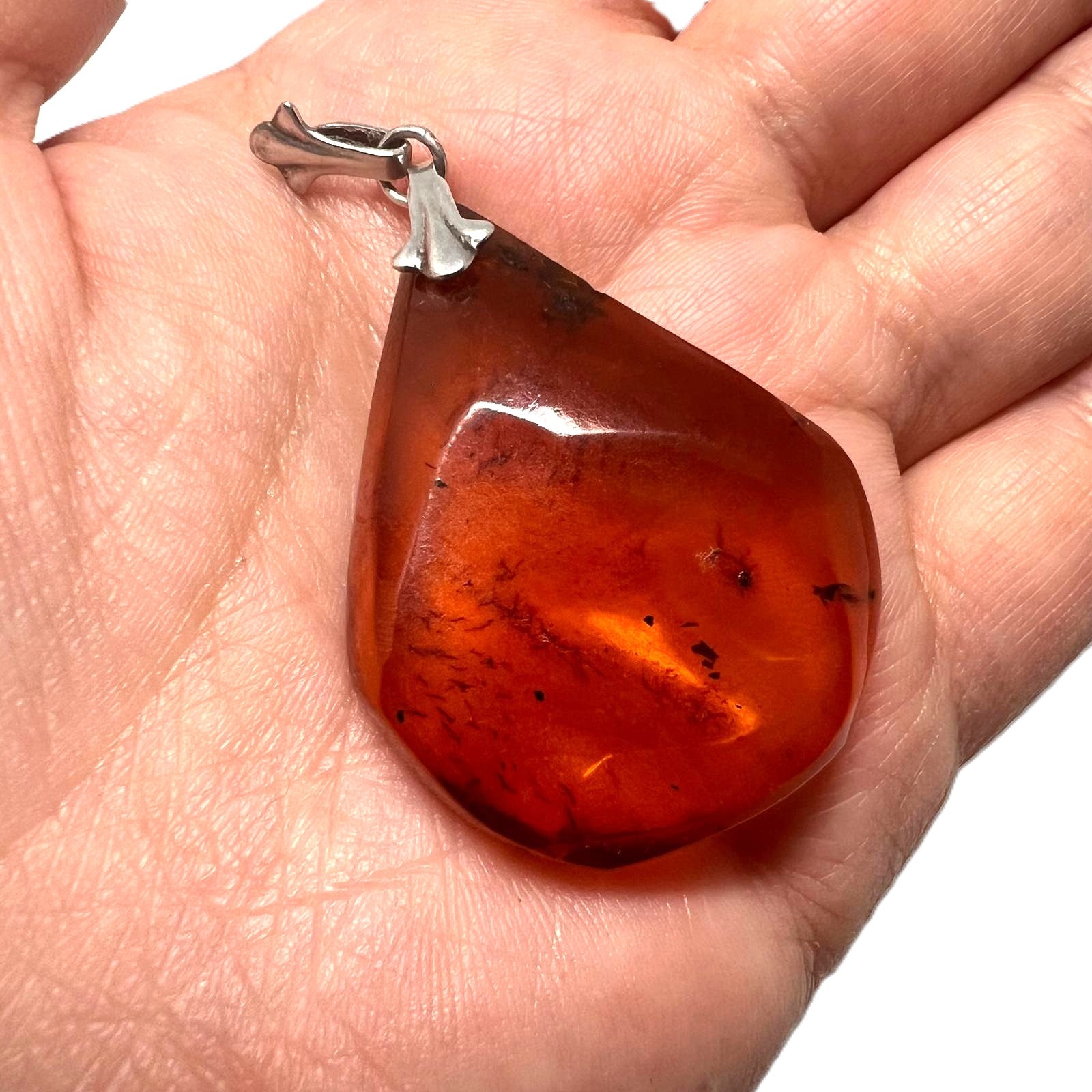 Antiker Art-Déco Bernsteinanhänger 