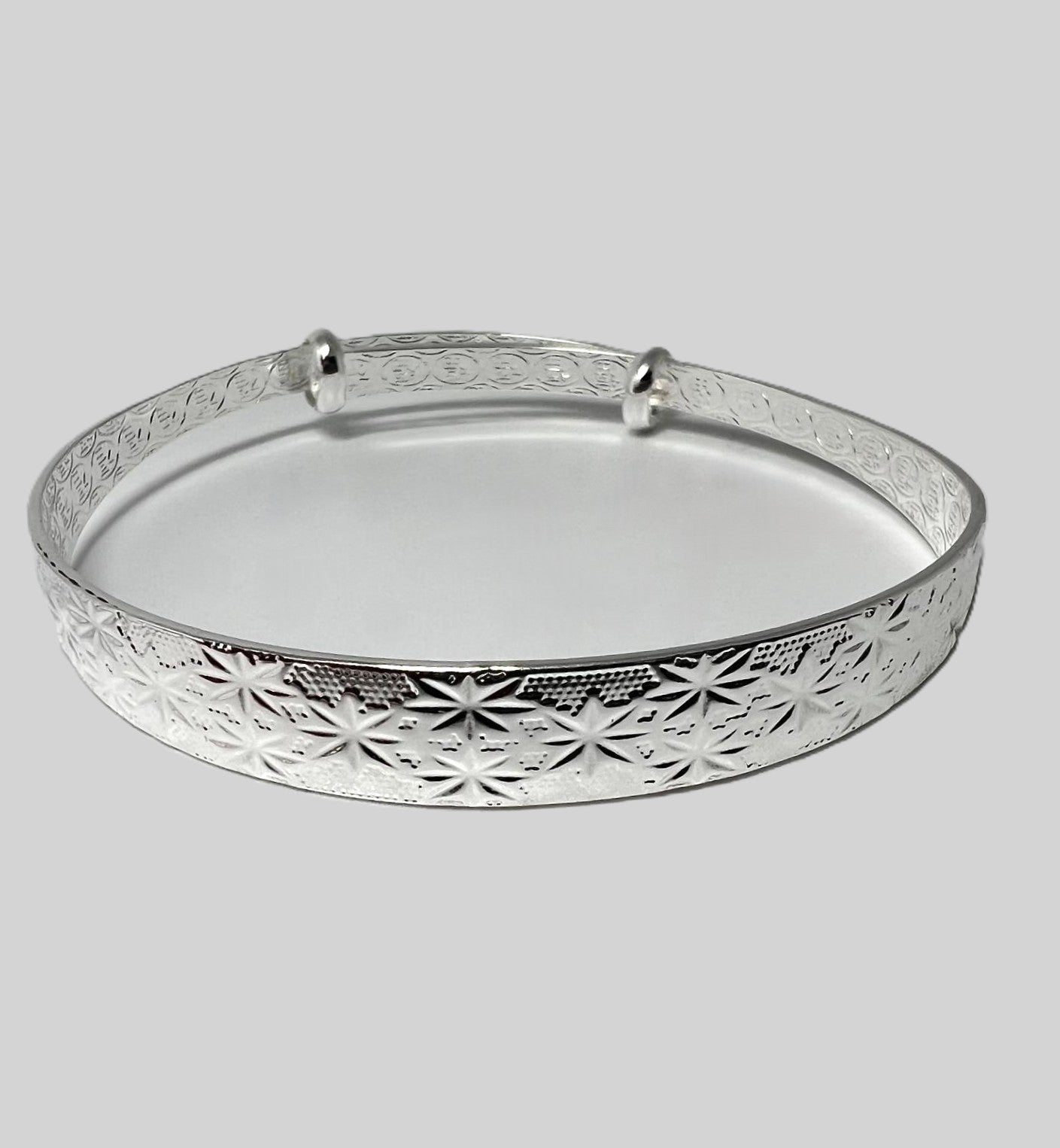 Verstellbarer 999er Silber Armreif 