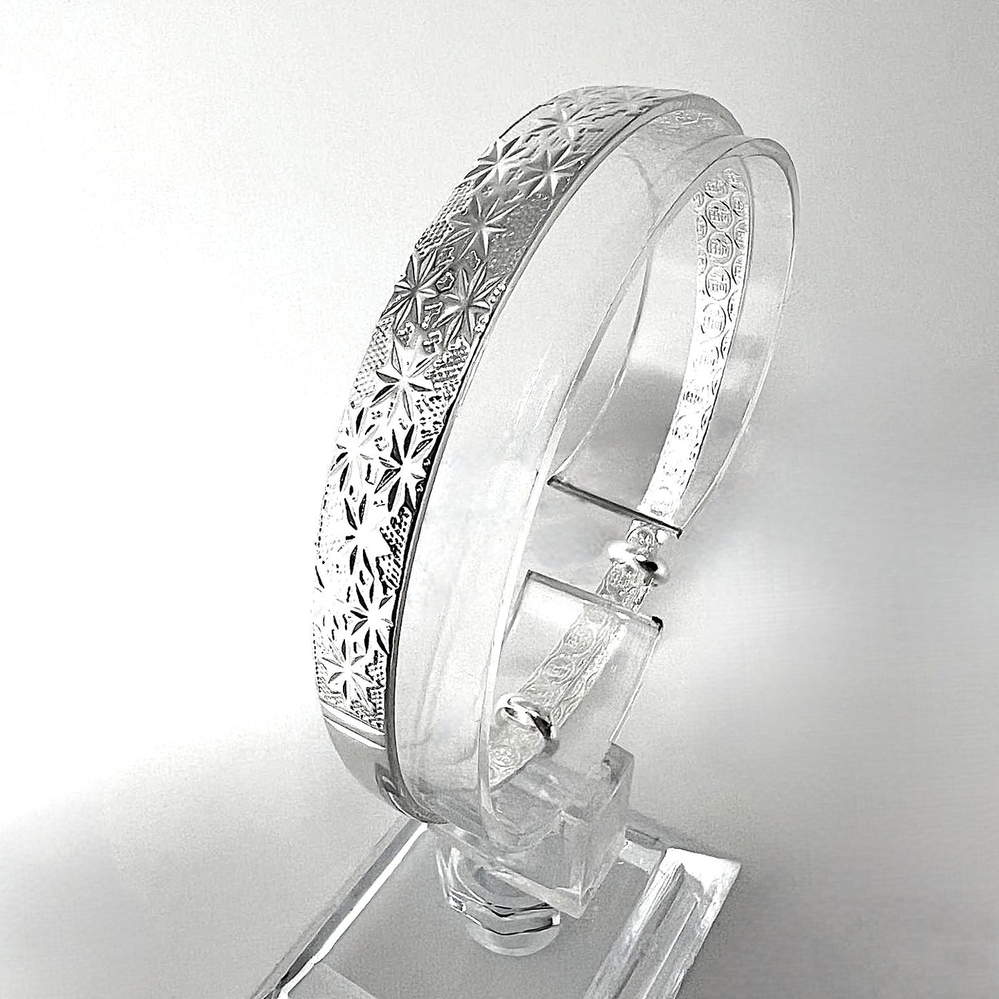 Verstellbarer 999er Silber Armreif 