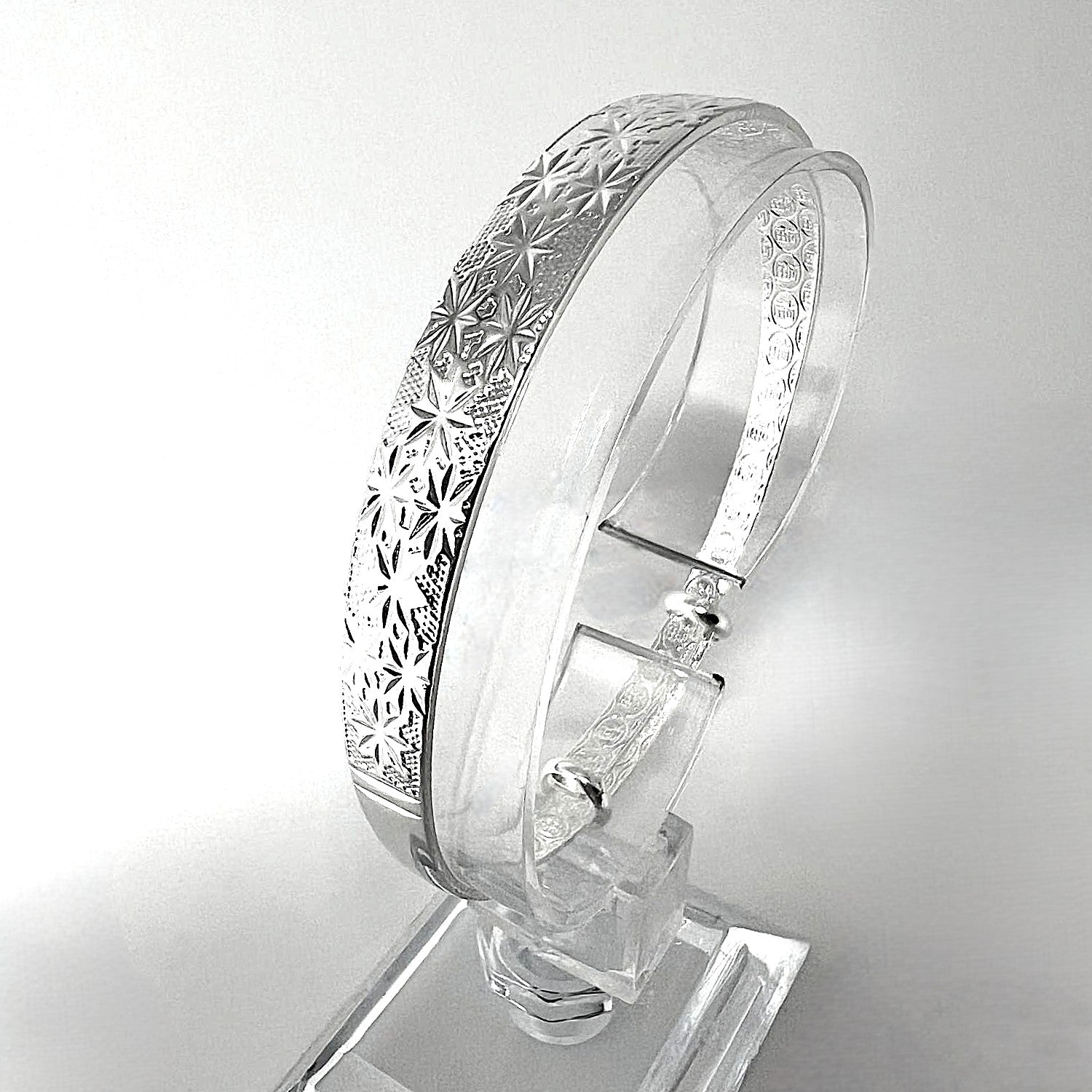 Verstellbarer 999er Silber Armreif 