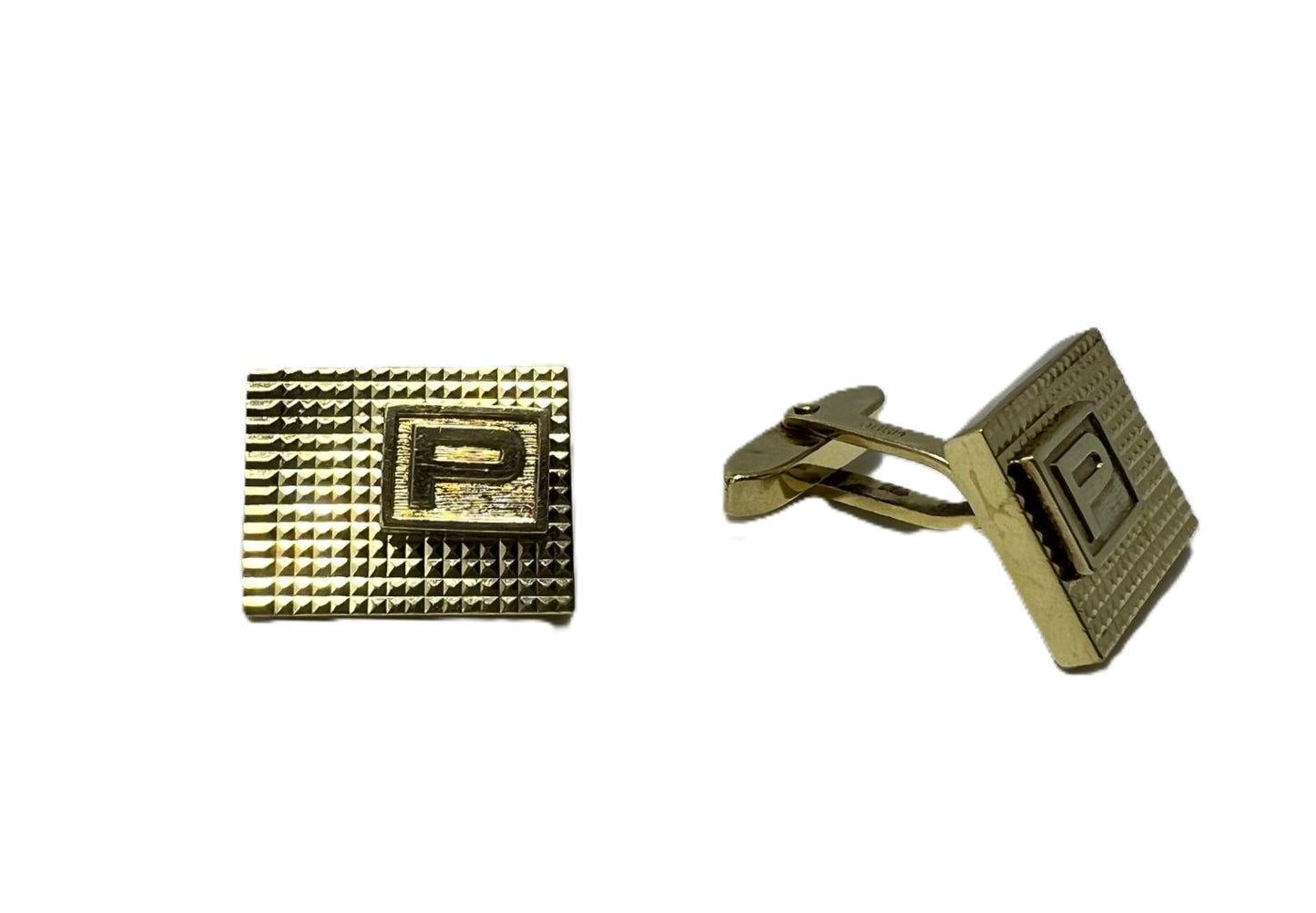 Vintage Manschettenknöpfe „P“ Amerikaner RJ