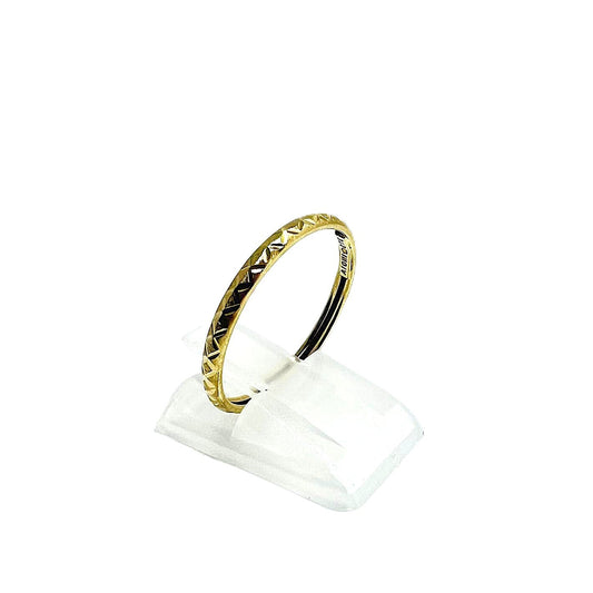 Minimalistischer 375er Goldring