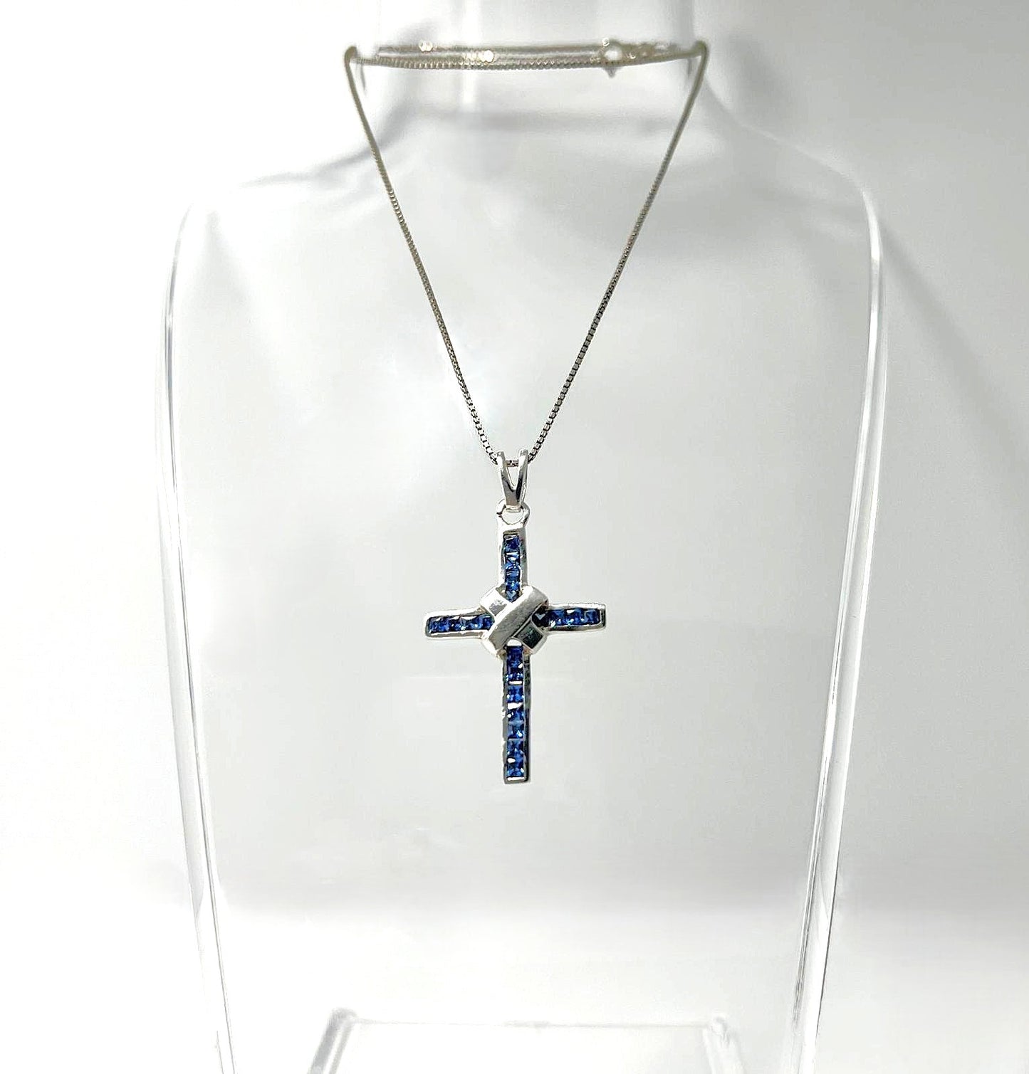 925 Silberkette mit Kreuzanhänger