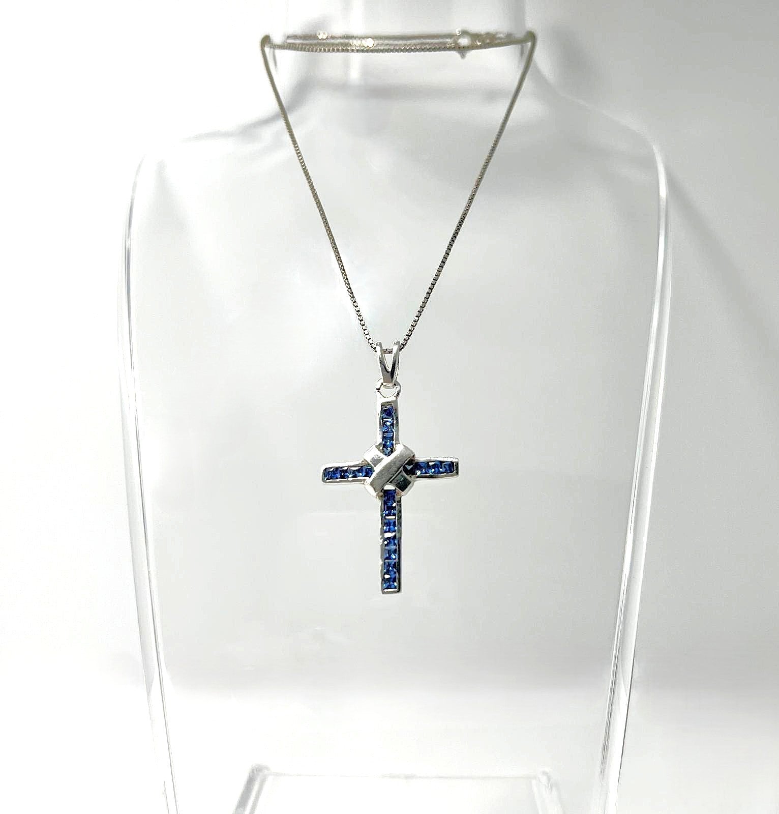 925 Silberkette mit Kreuzanhänger