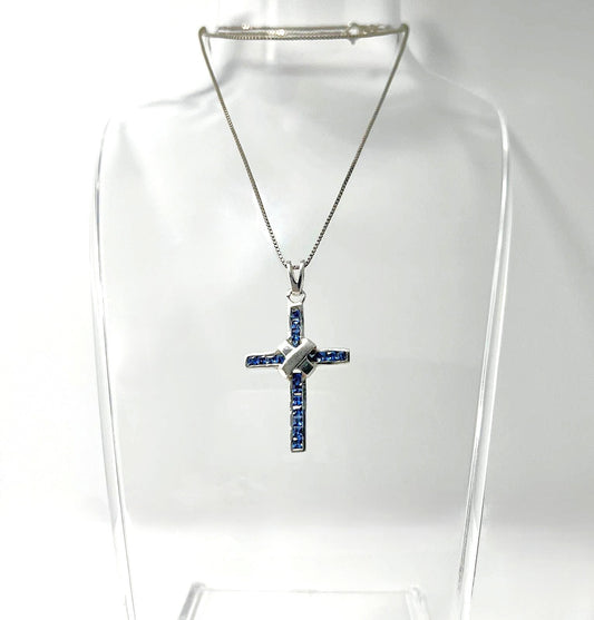 925 Silberkette mit Kreuzanhänger