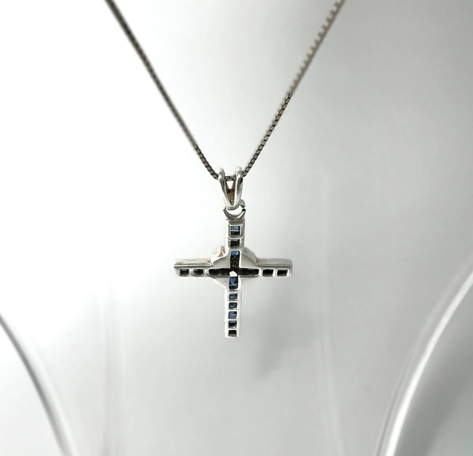 925 Silberkette mit Kreuzanhänger