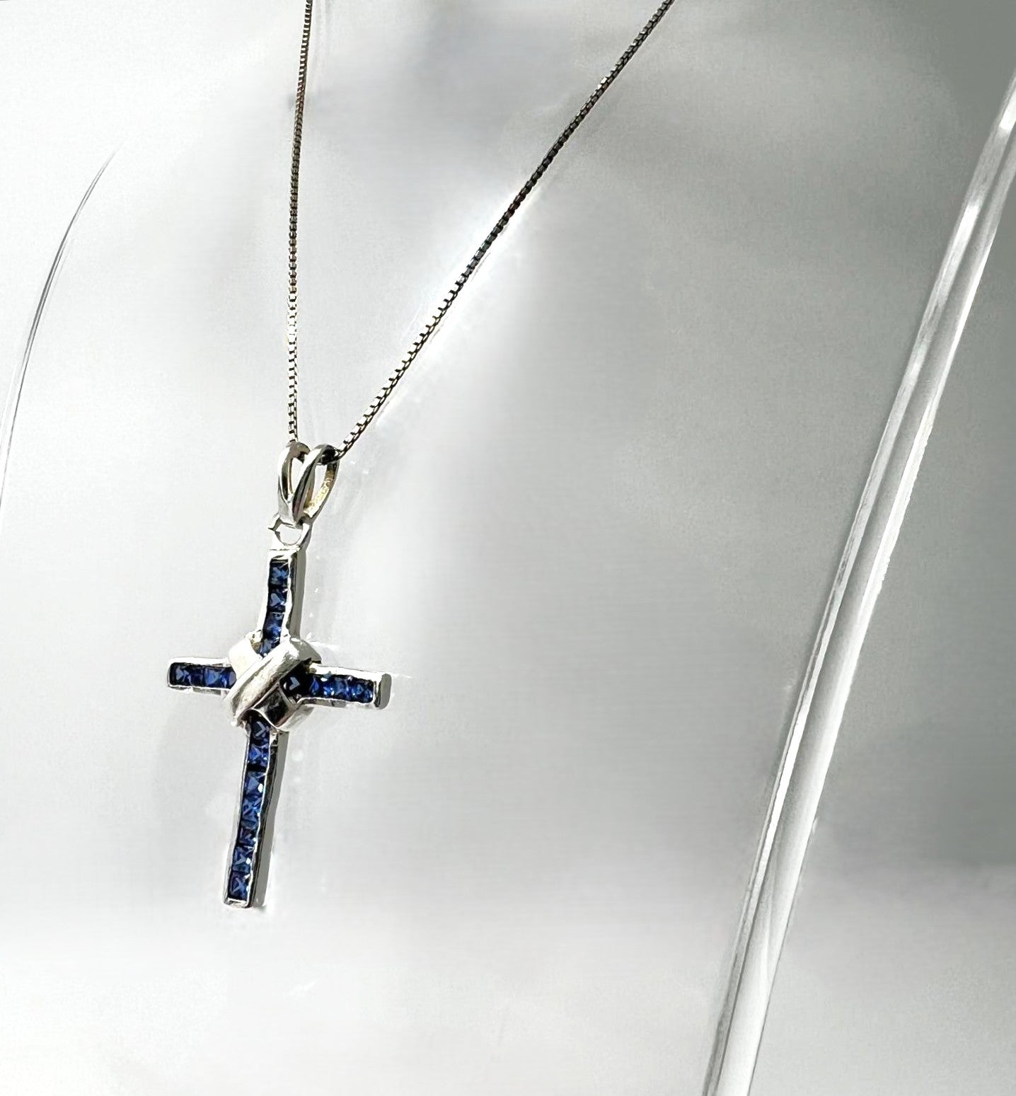 925 Silberkette mit Kreuzanhänger