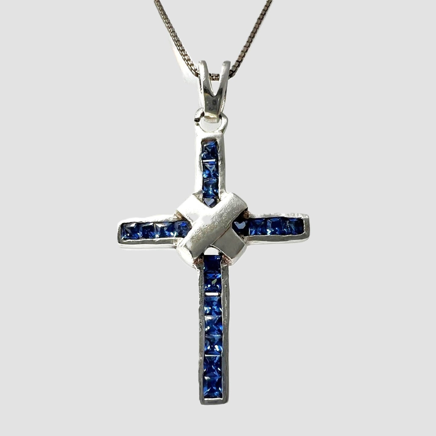 925 Silberkette mit Kreuzanhänger