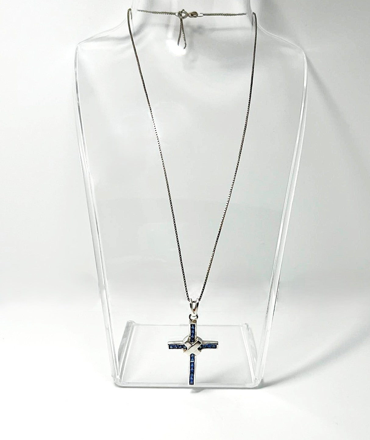 925 Silberkette mit Kreuzanhänger