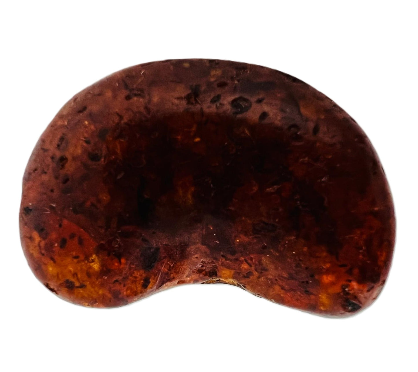 Antike Bernsteinbrosche Cognac