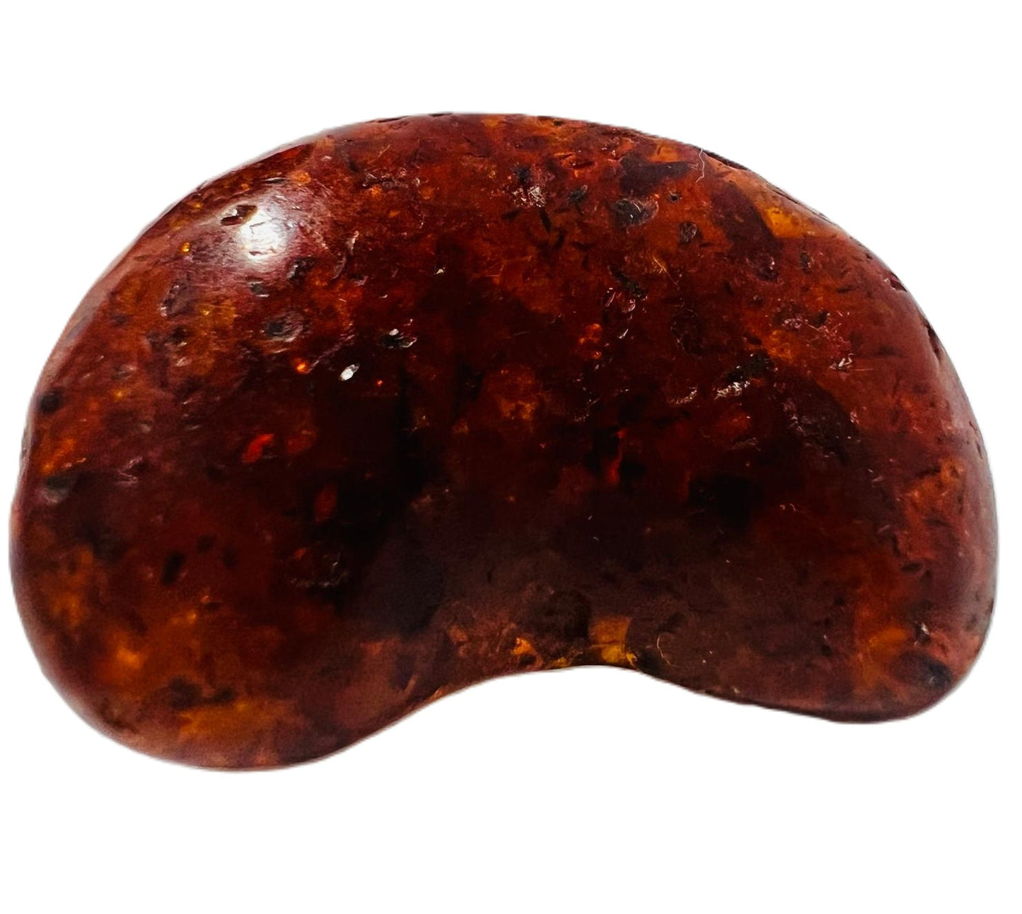 Antike Bernsteinbrosche Cognac