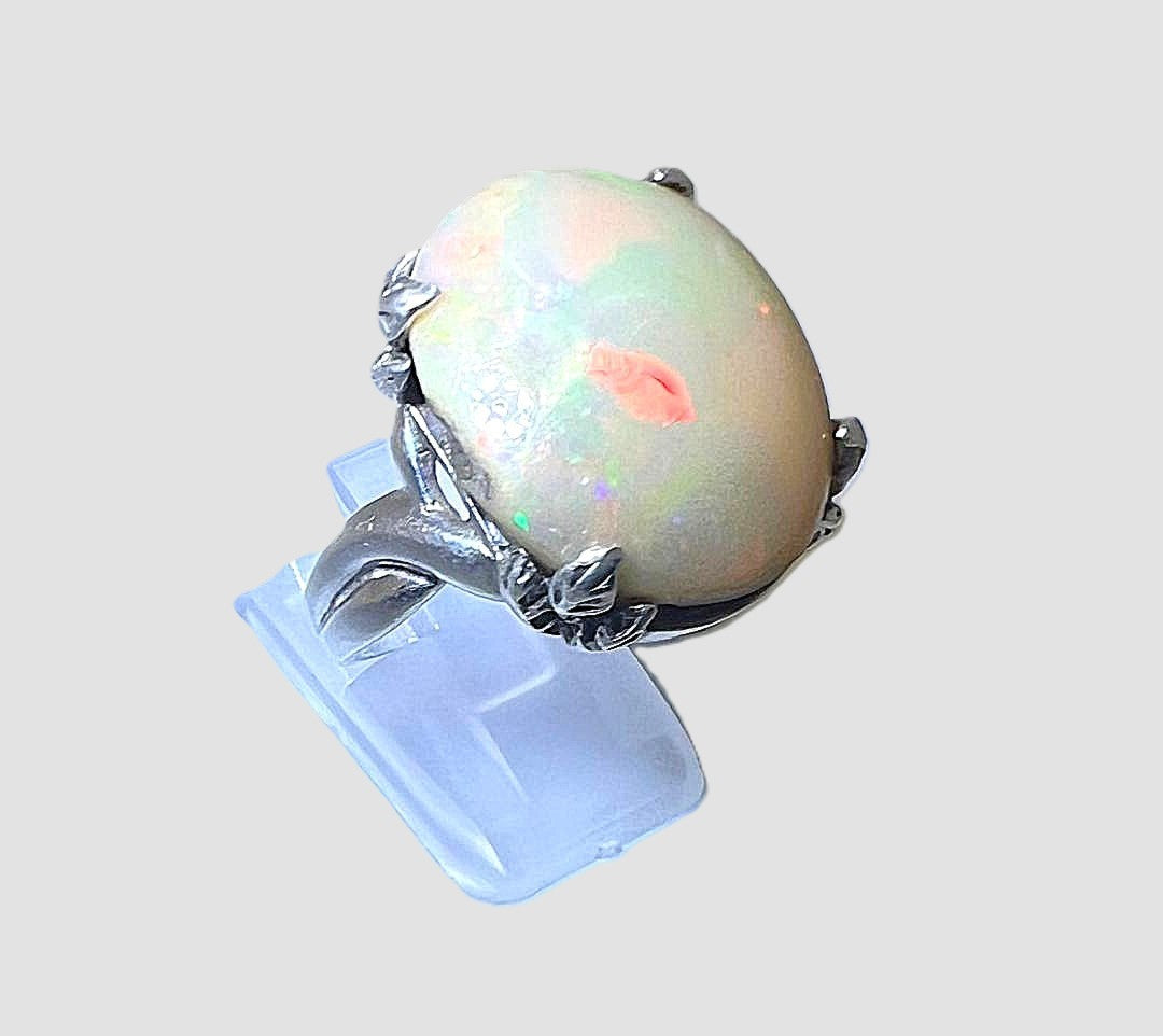Exzellenter 925 Silber Opal Ring