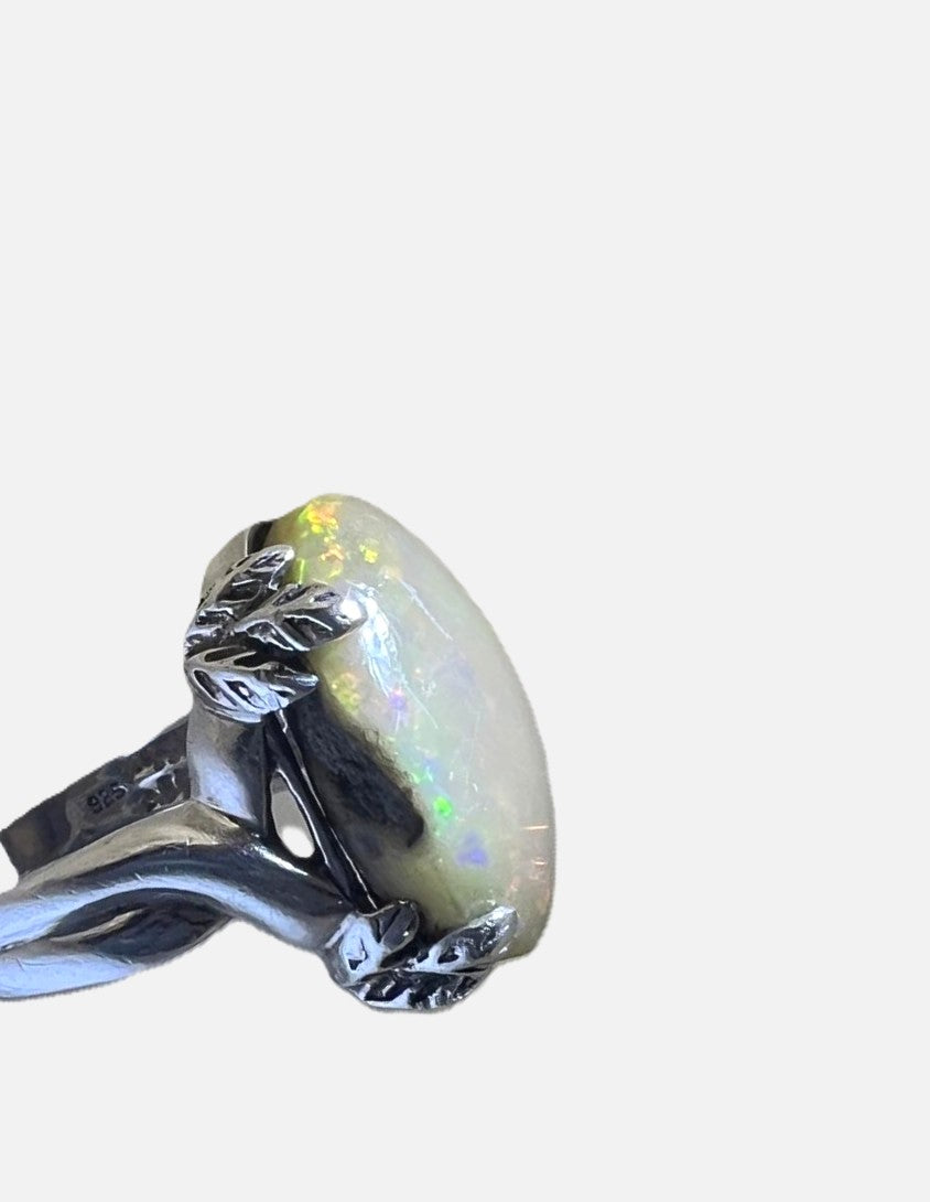 Exzellenter 925 Silber Opal Ring