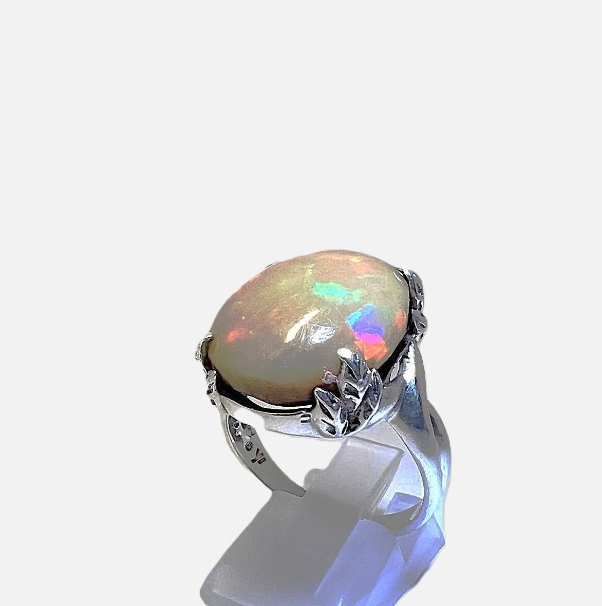 Exzellenter 925 Silber Opal Ring