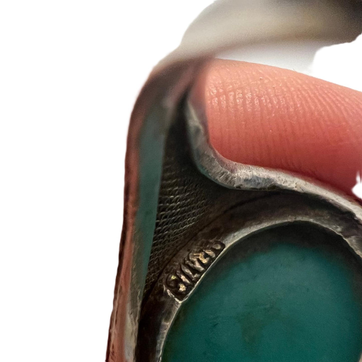 Silberring mit großem Türkis