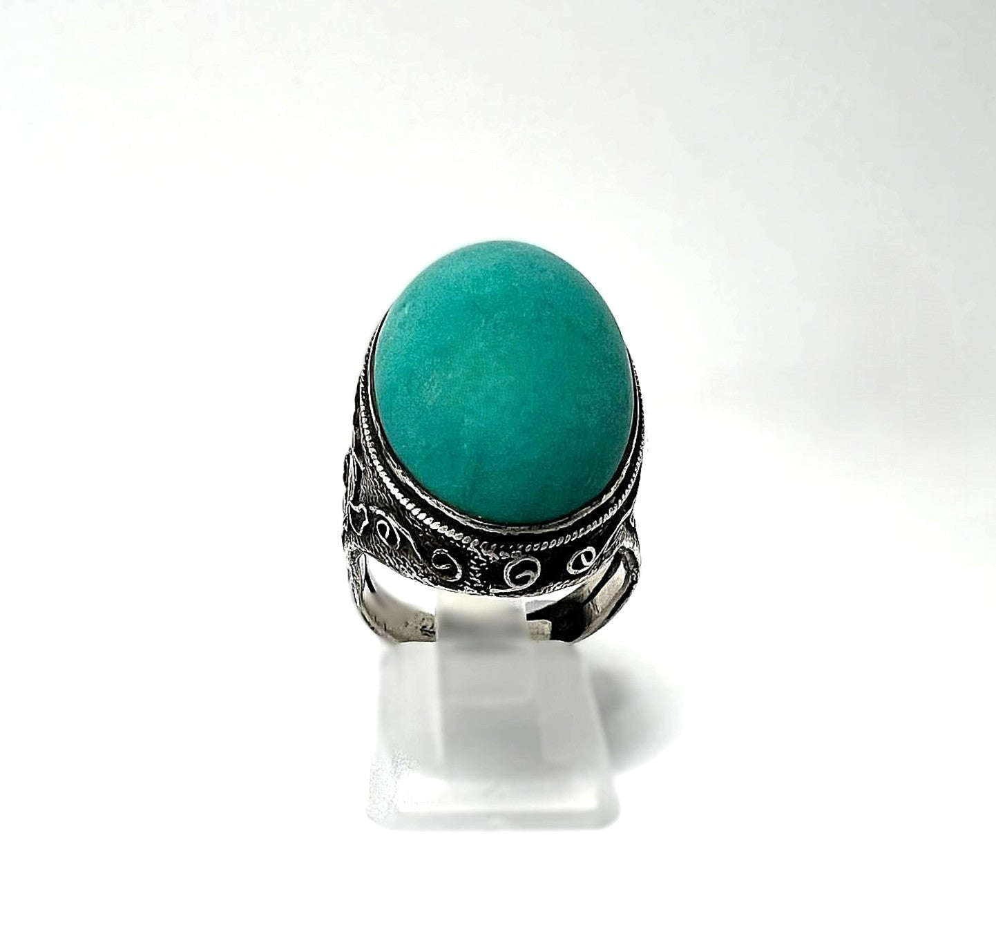 Silberring mit großem Türkis