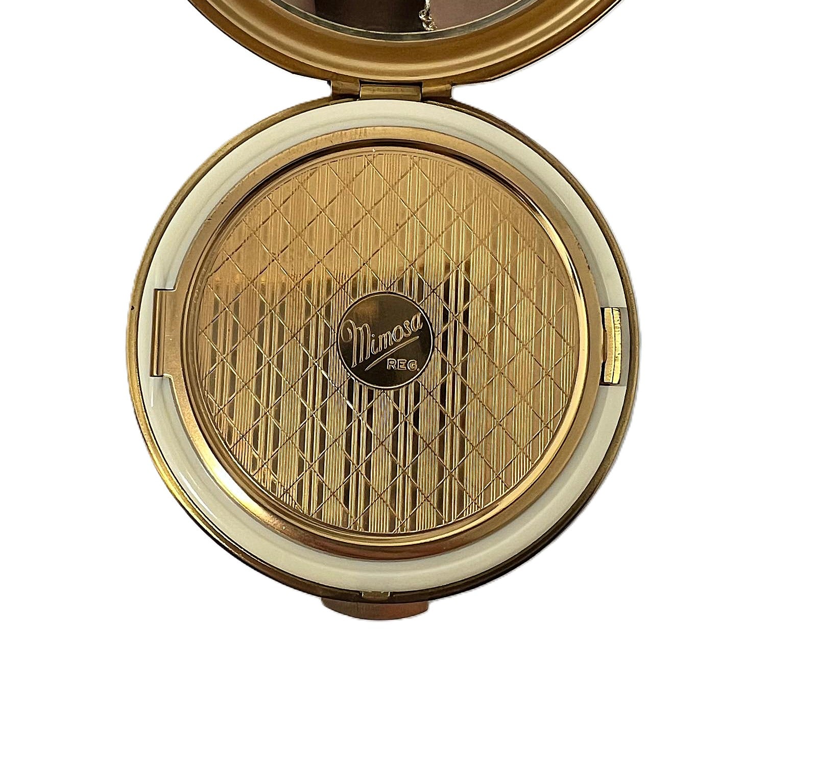 Vintage „Mimosa“ Puderdose 