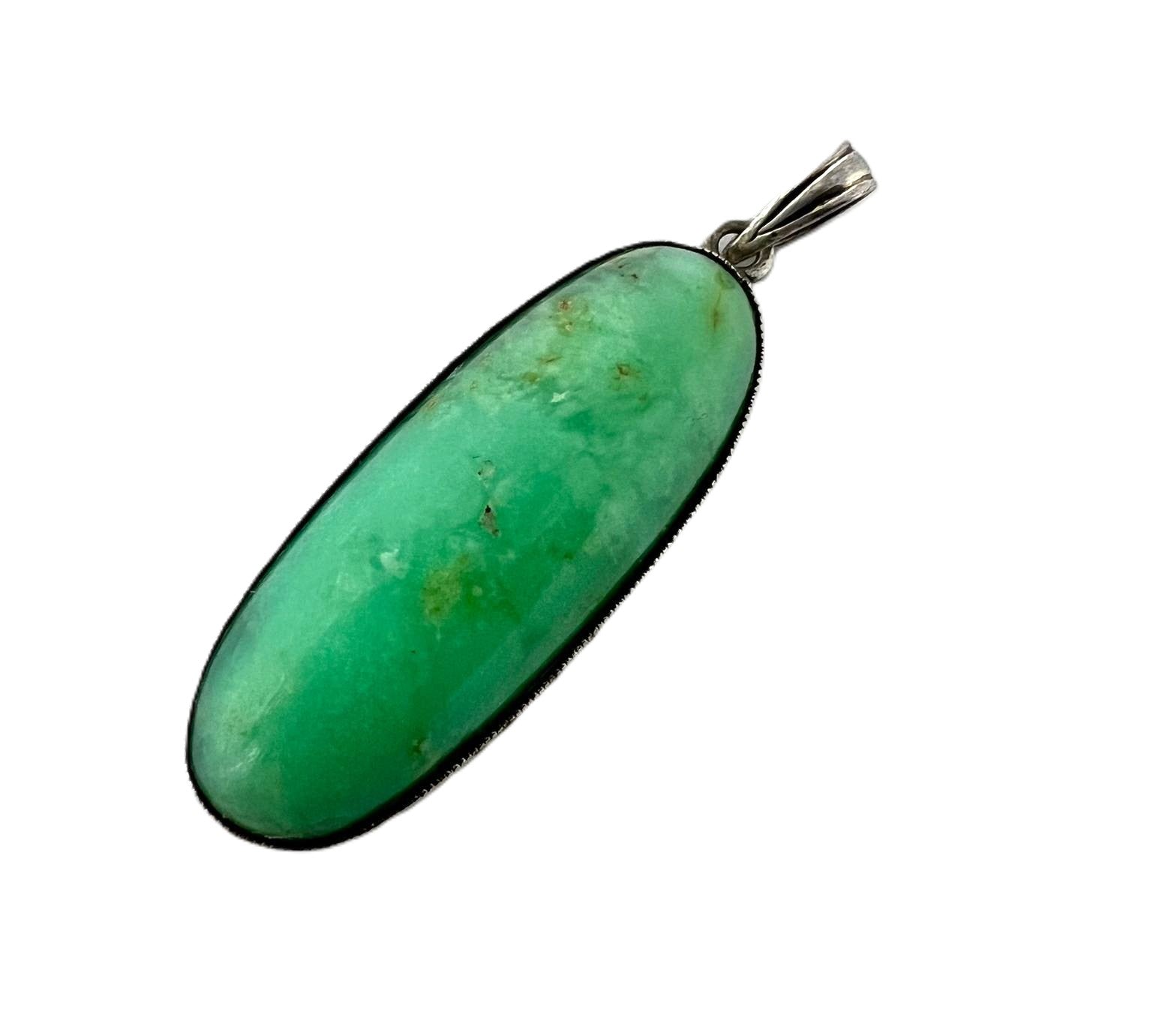 Art-Déco Silberanhänger mit Türkis 