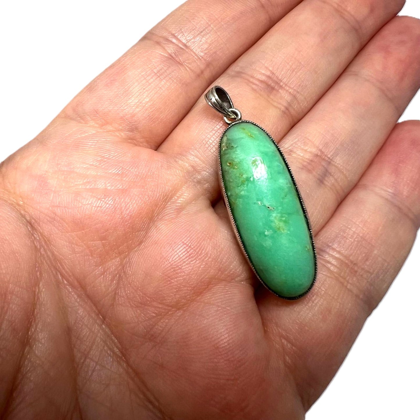 Art-Déco Silberanhänger mit Türkis 