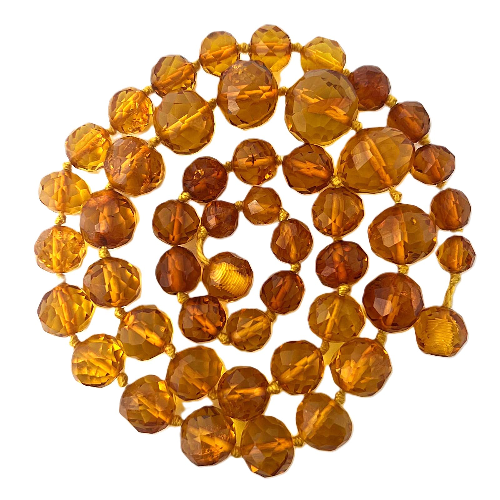 Antike Königsberger Art Déco Bernsteinkette