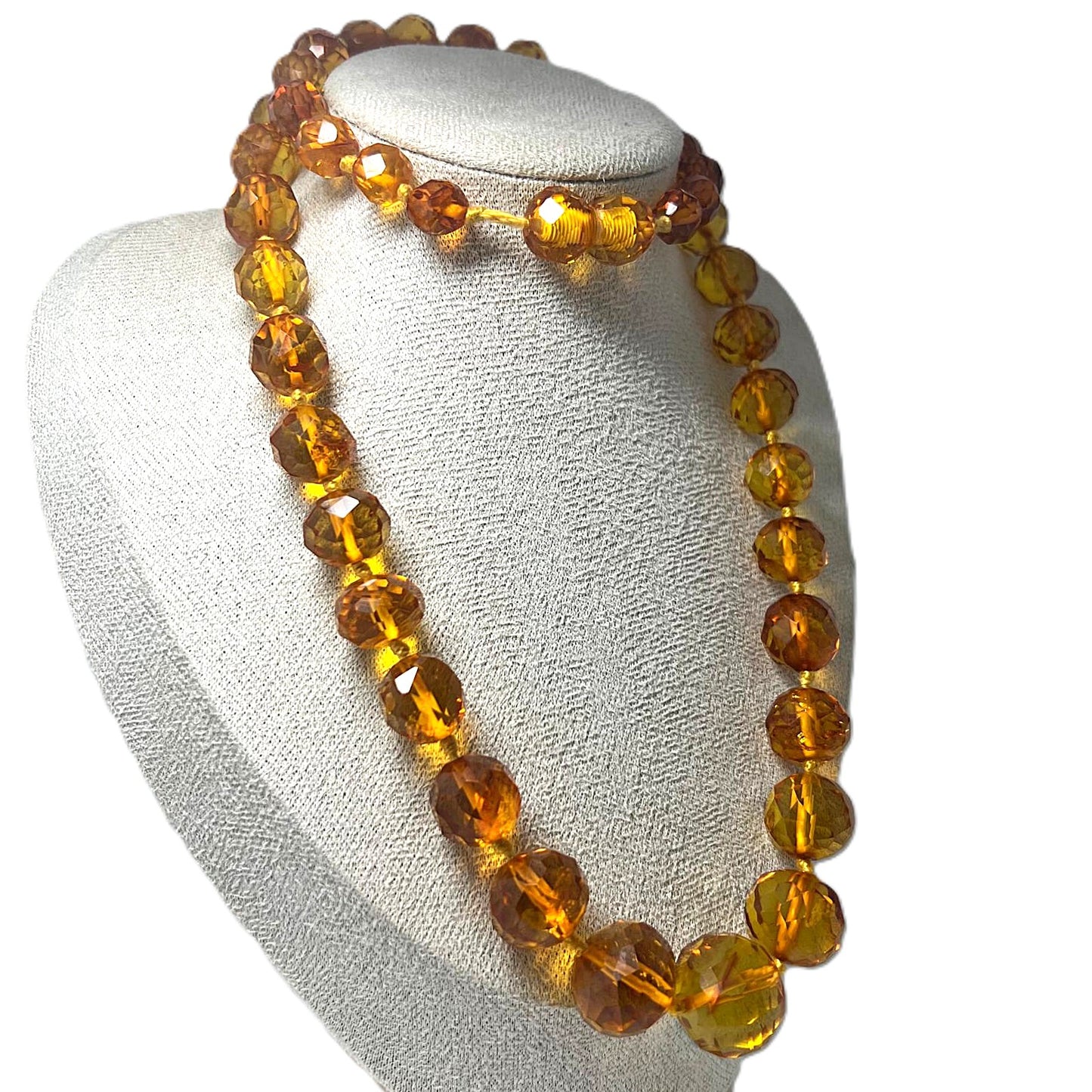 Antike Königsberger Art Déco Bernsteinkette