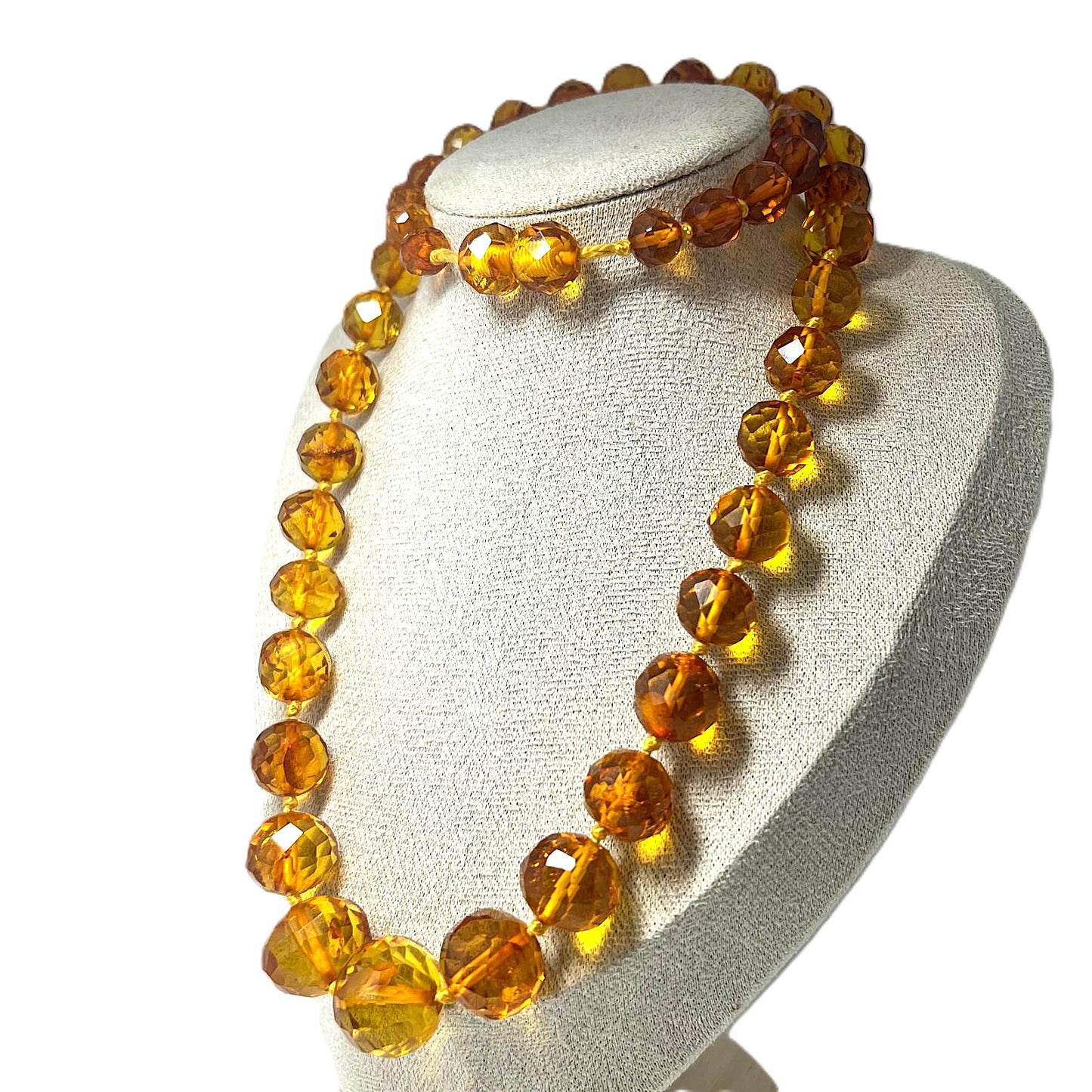 Antike Königsberger Art Déco Bernsteinkette