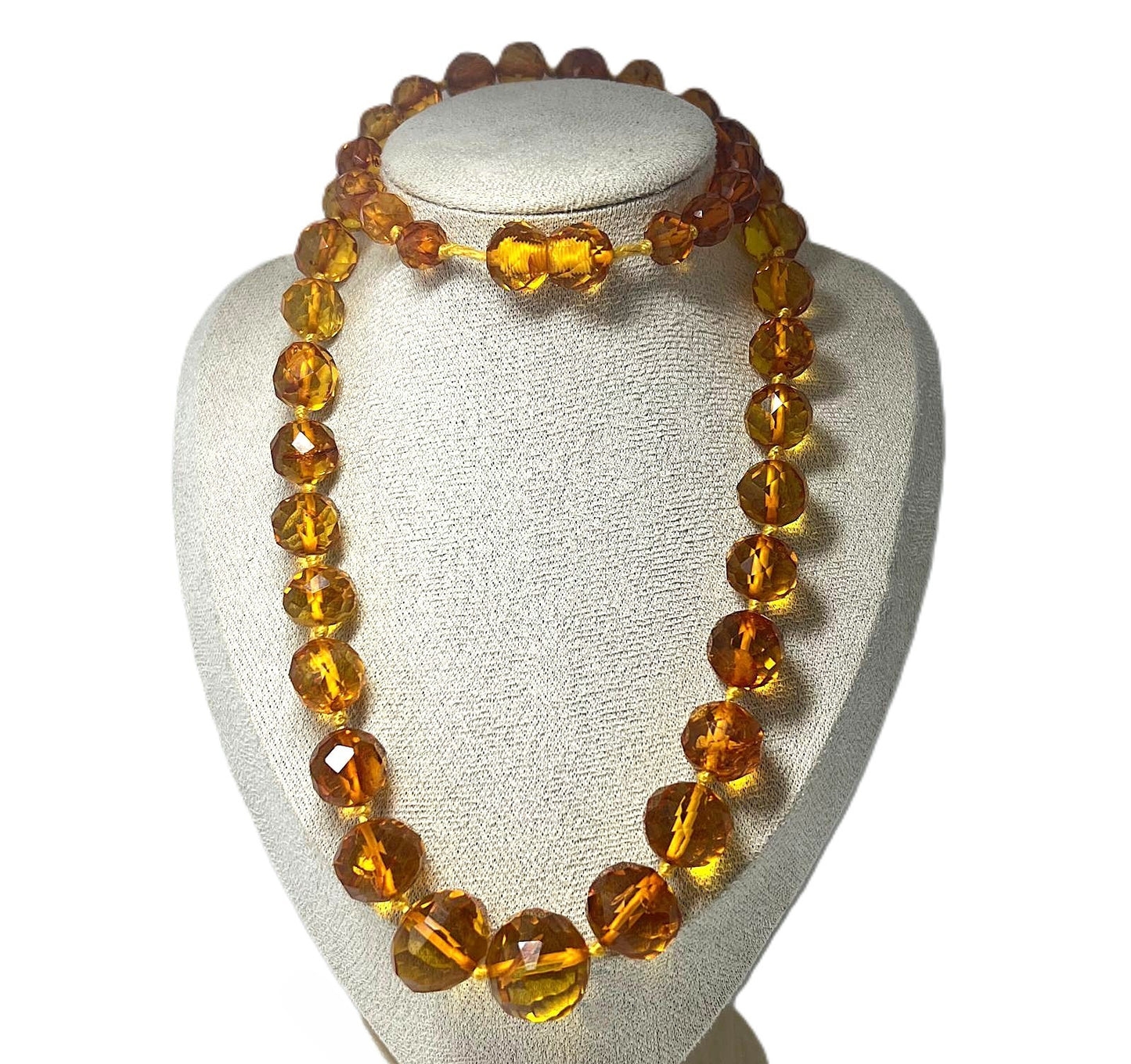 Antike Königsberger Art Déco Bernsteinkette