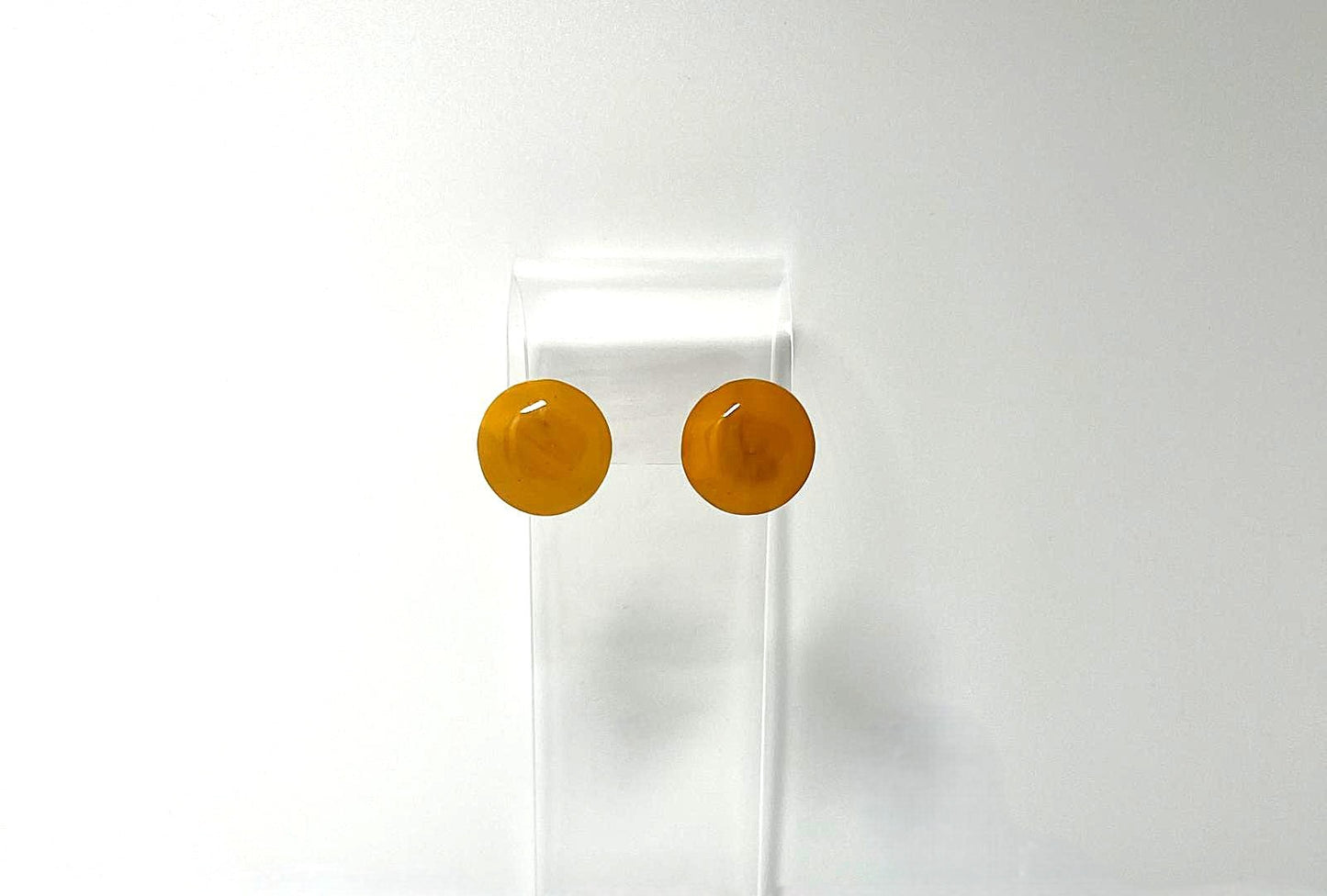 Antike Art Déco Bernstein-Ohrclips 