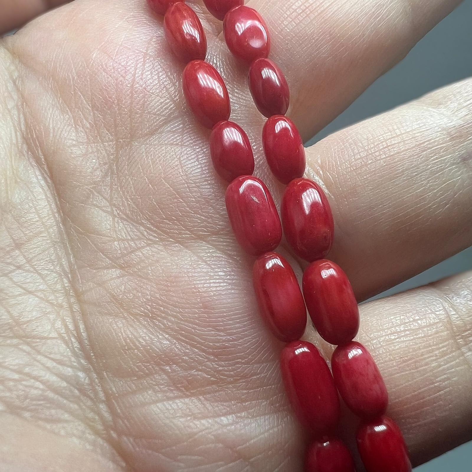 Vintage Mittelmeer-Korallenkette