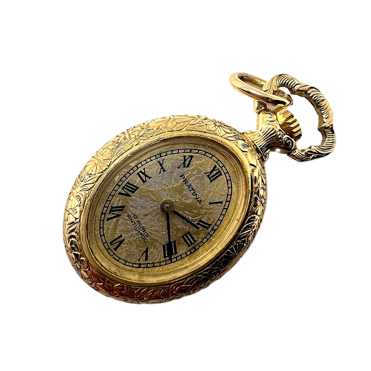 Antike PRATINA Taschenuhr oval