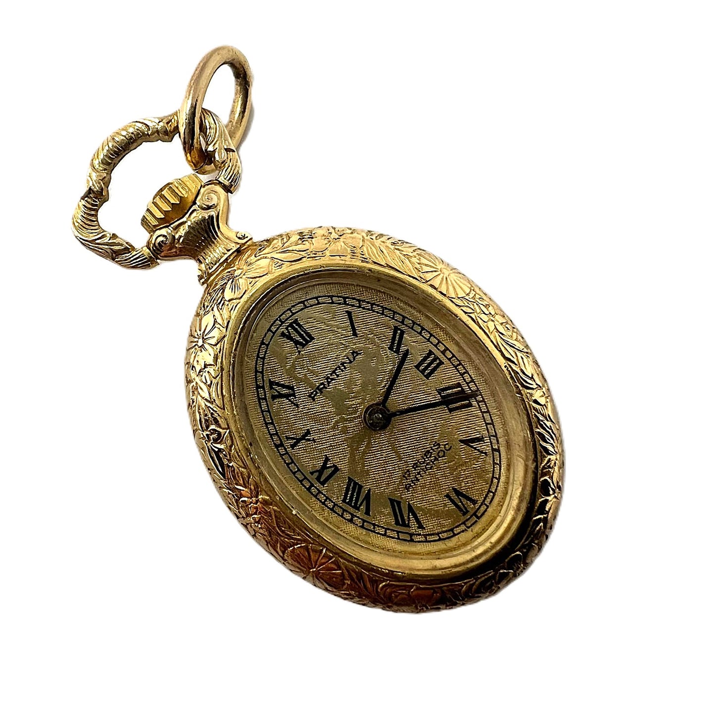 Antike PRATINA Taschenuhr oval