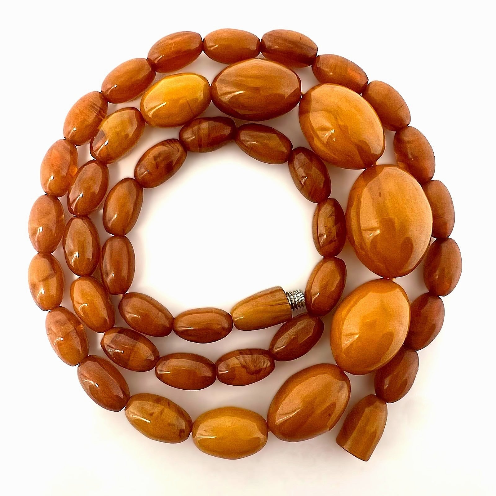 Antike Bakelit Kette Butterscotch